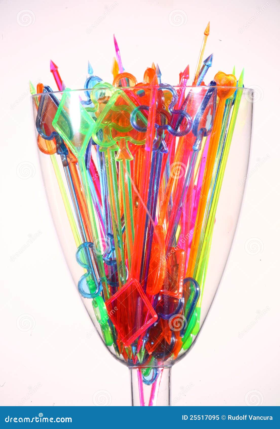 Colorful Cocktail Party Picks Stock Image Image of close, color 25517095
