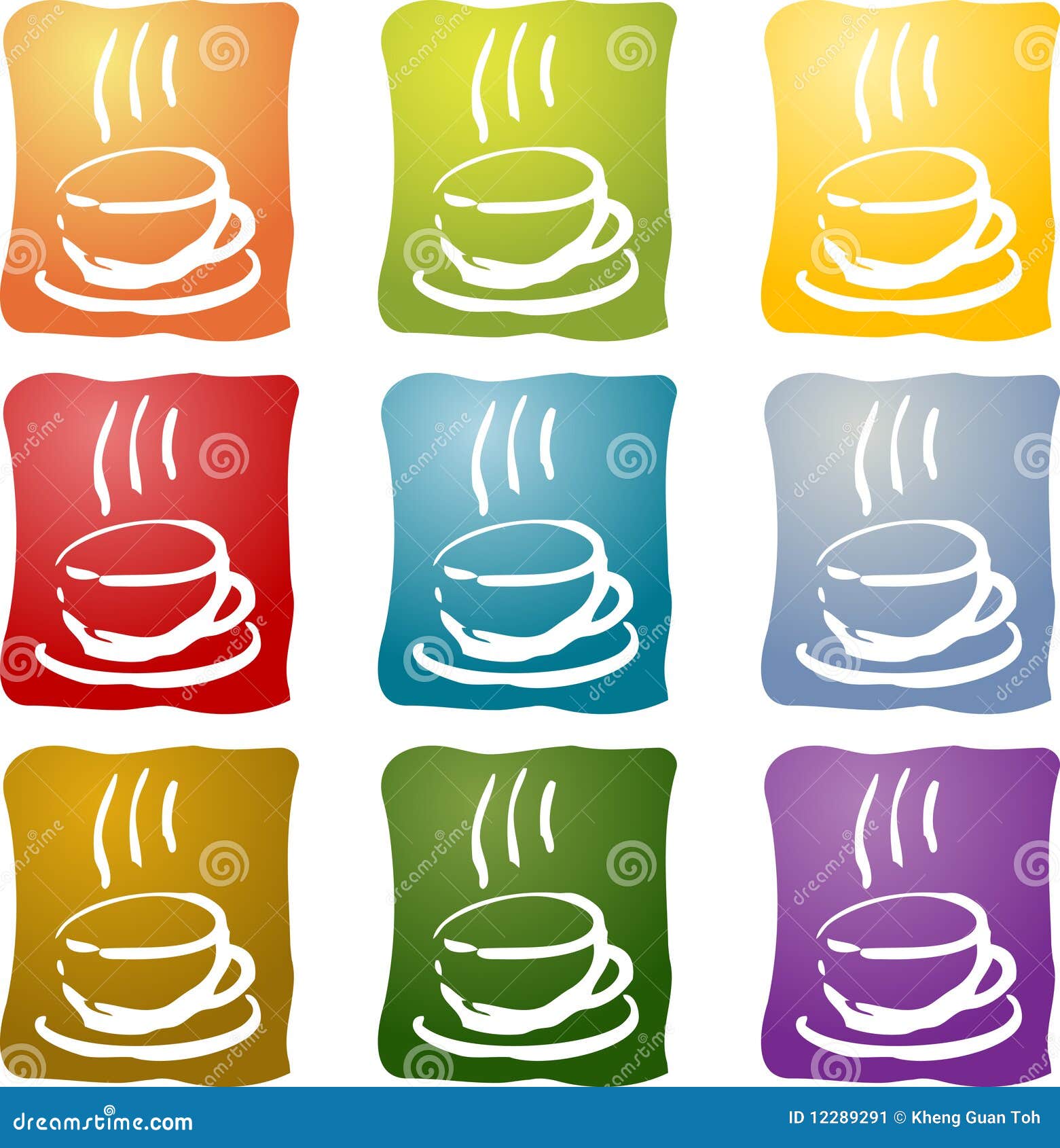 Colorful Coffee Beverage Icon Stock Illustration Illustration of