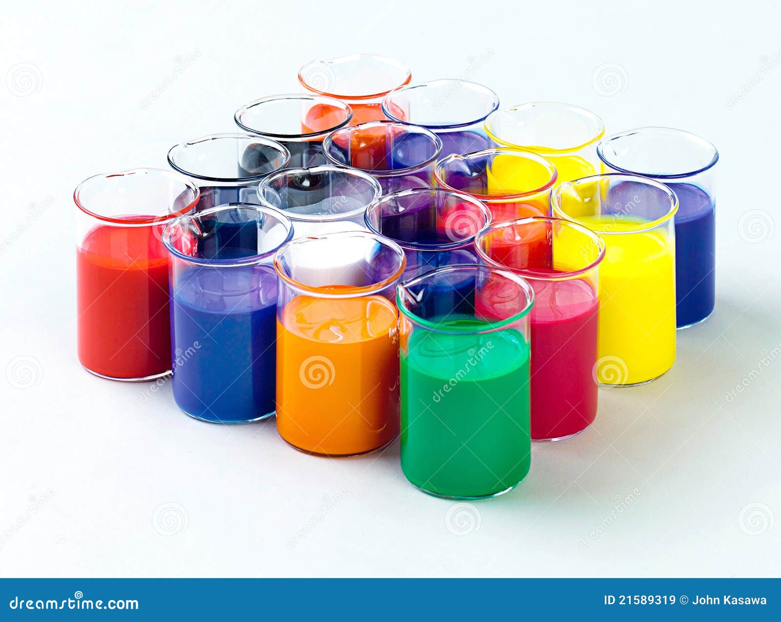 Colorful colors in glasses stock image. Image of nontoxic - 21589319