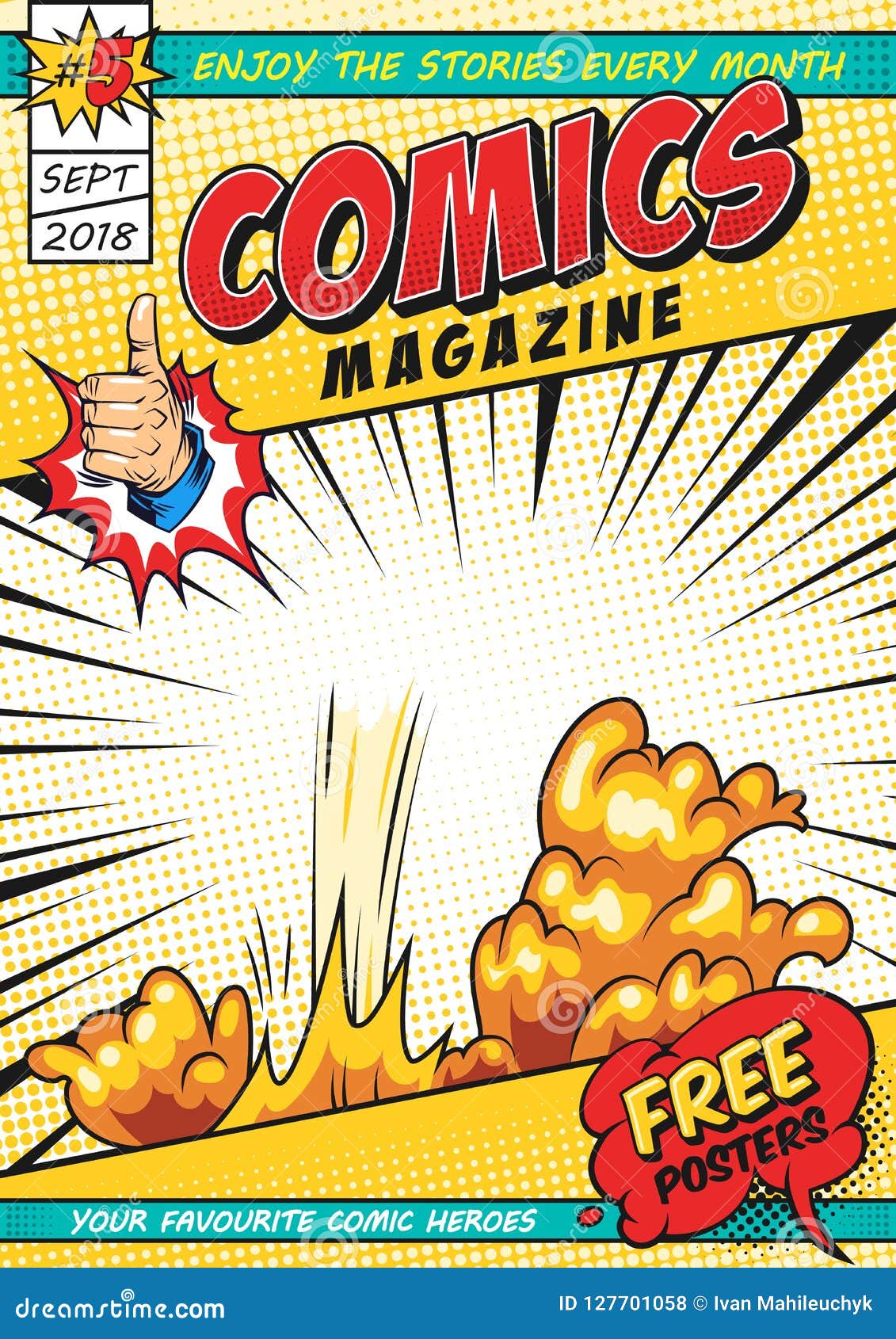 Comic Cover Template Stock Illustrations – 34,901 Comic Cover Template  Stock Illustrations, Vectors & Clipart - Dreamstime