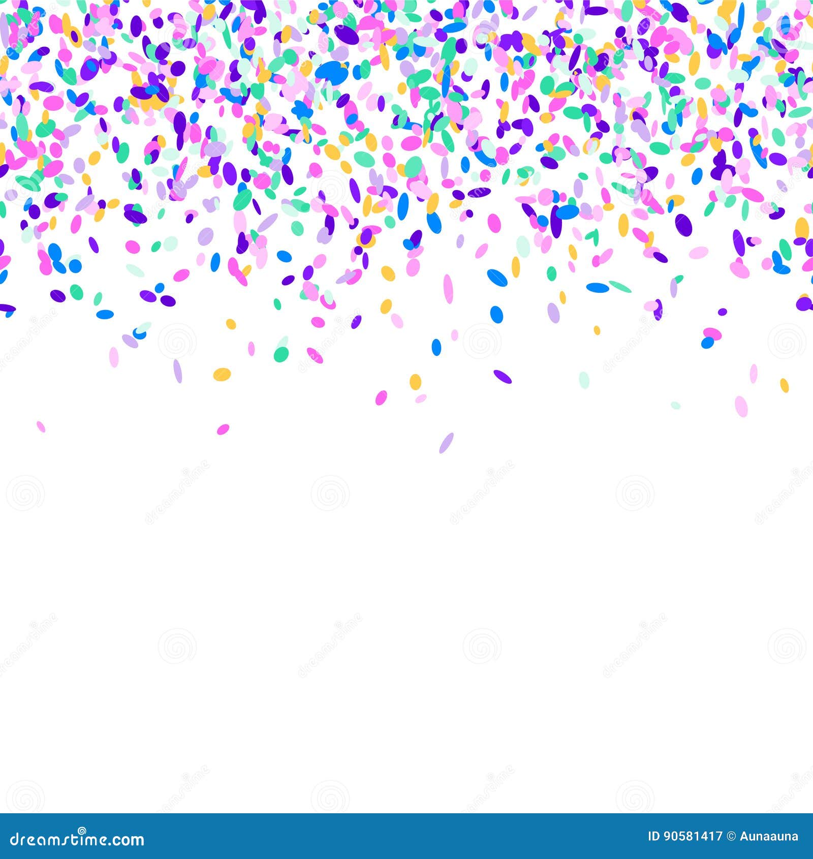 Colorful Confetti Background. Stock Vector Illustration of border, glamour 90581417
