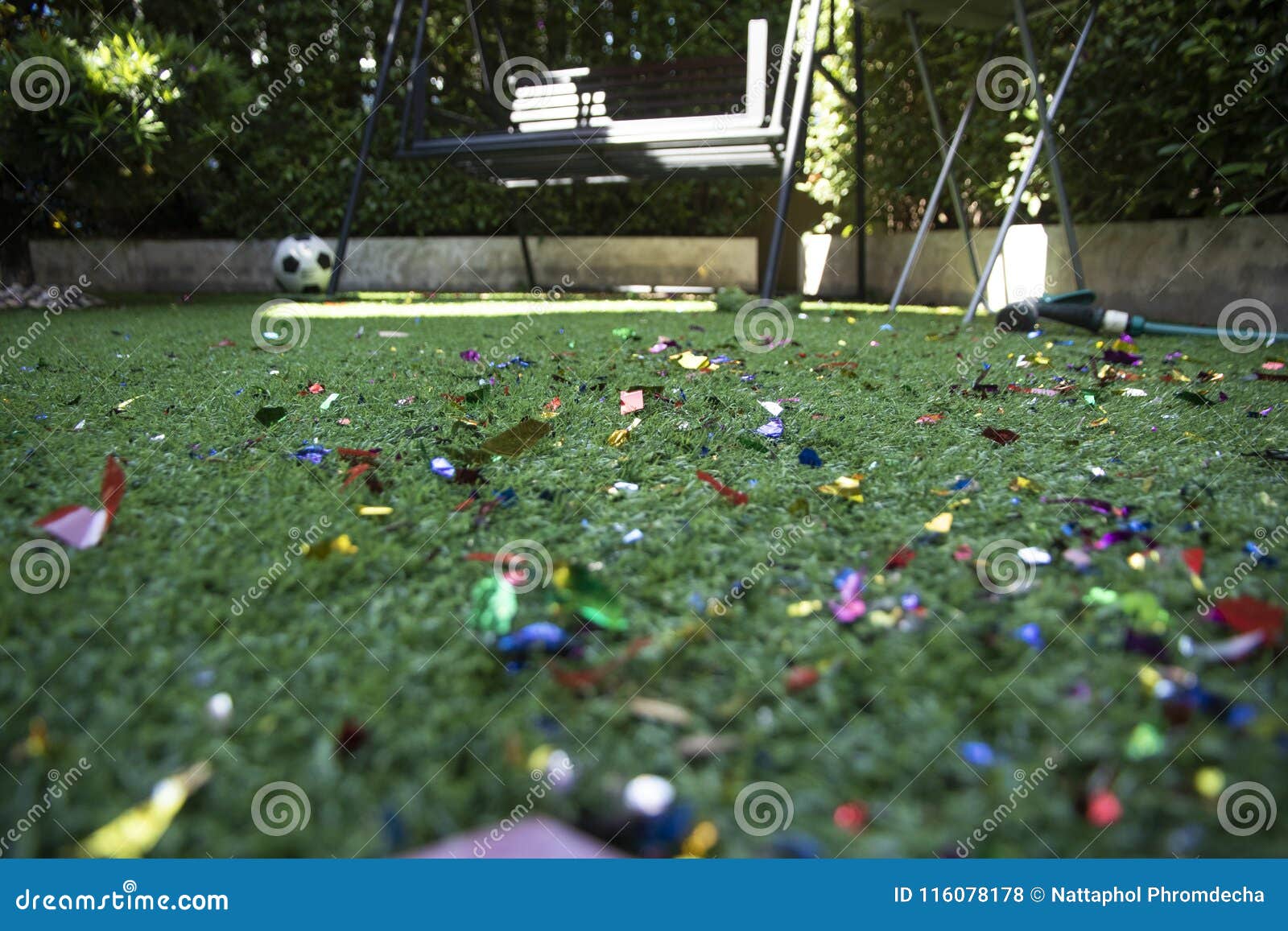 Colorful confetti. stock photo. Image of airy, design 116078178