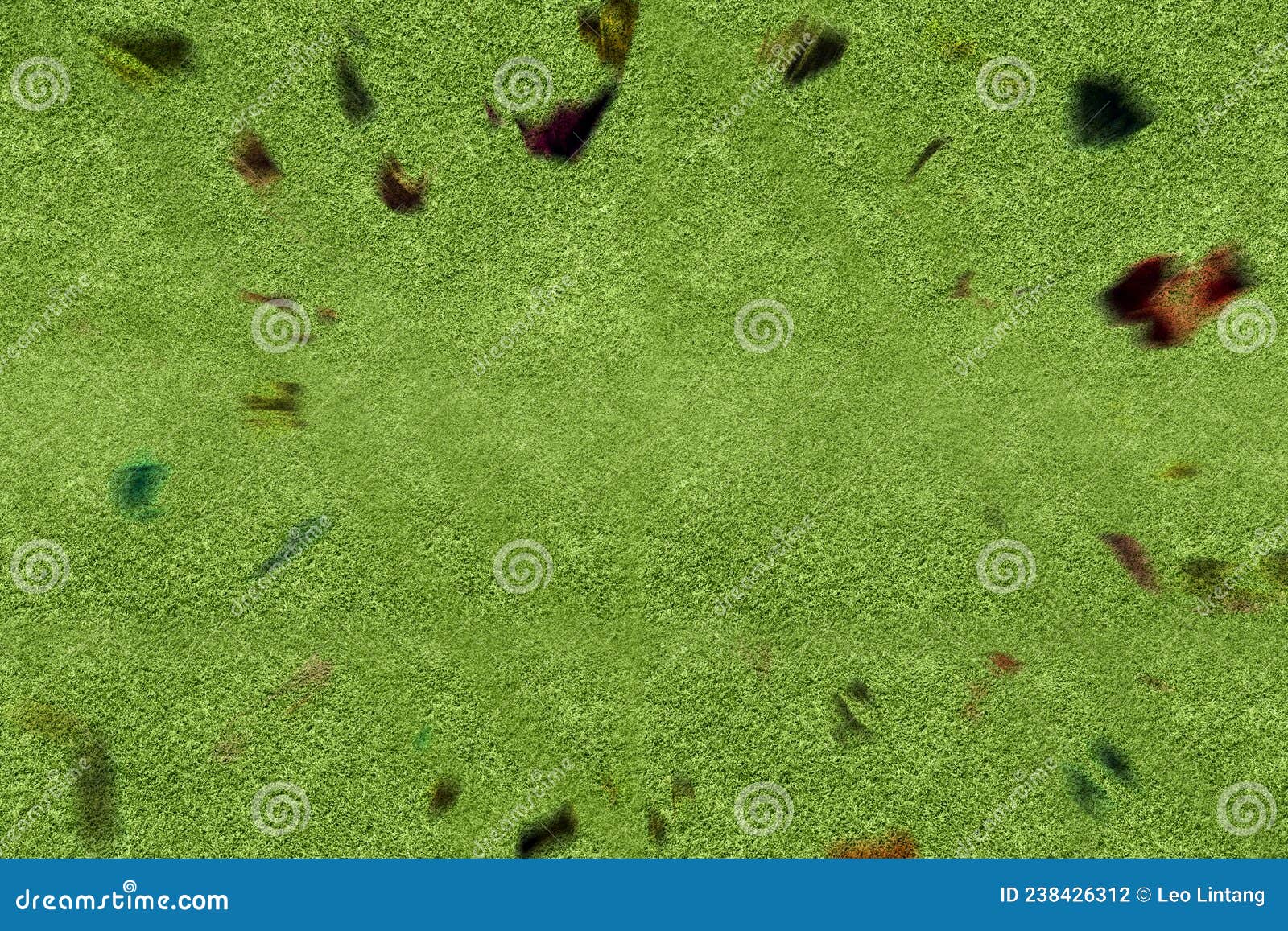Colorful Confetti with Green Grass Stock Illustration Illustration of