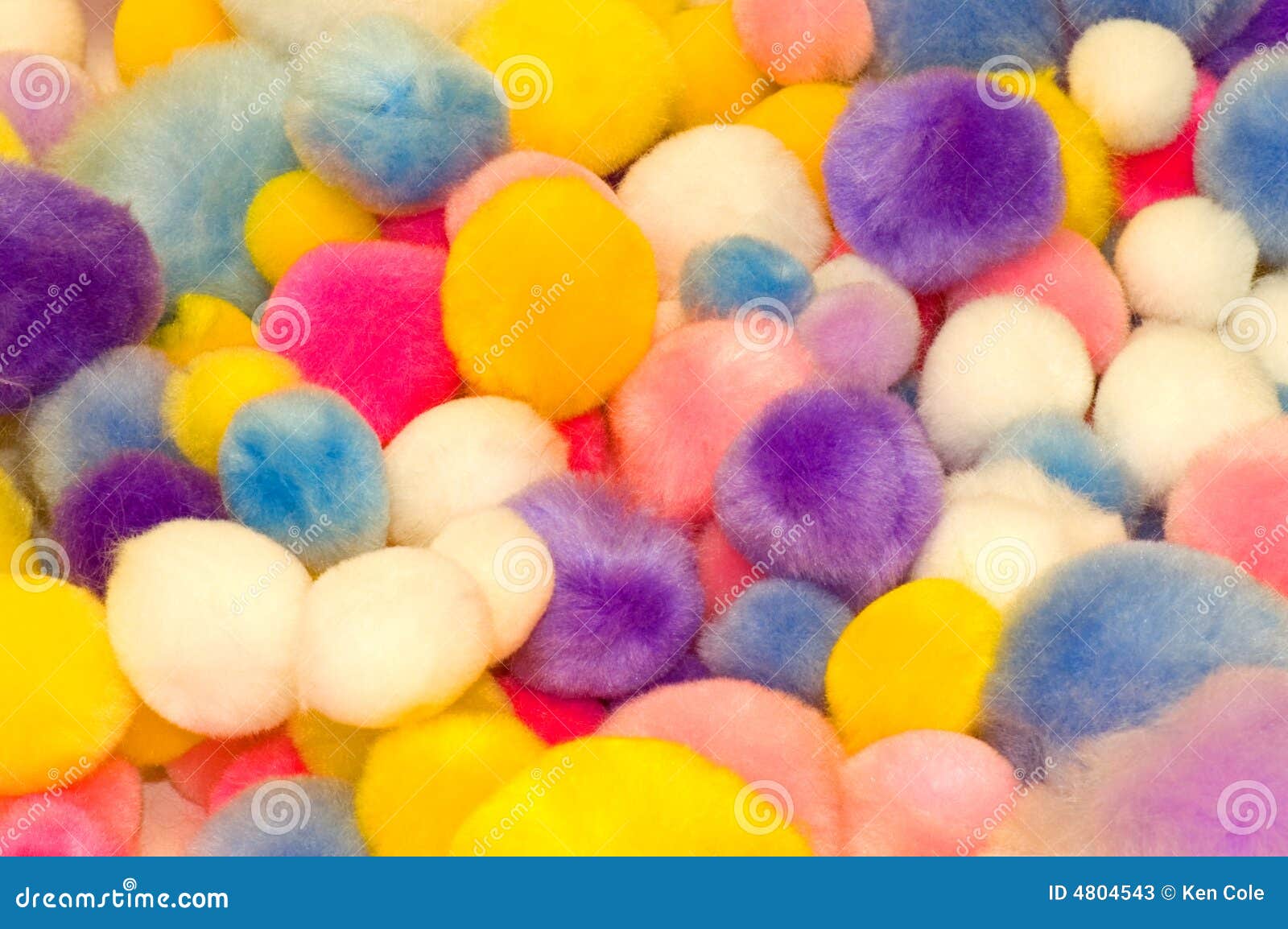 Colorful Cotton Balls Picture. Image: 4804543