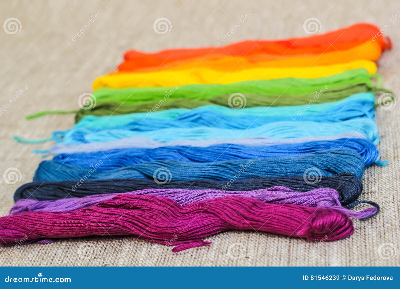 Colorful Cotton Craft Threads Stock Image Image of embroidery