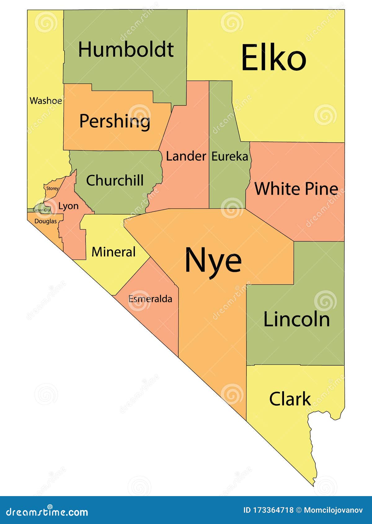 List of: All Counties in Nevada