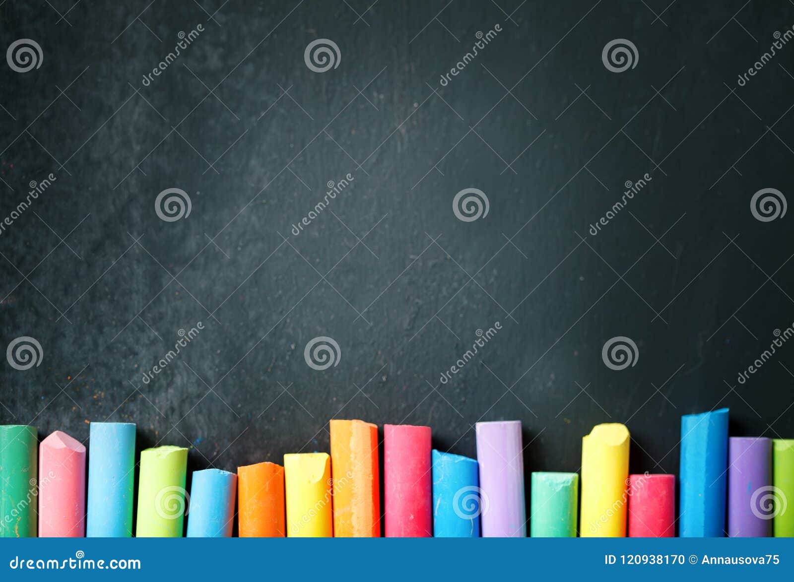 Crayons Black Background Stock Photo 690147253