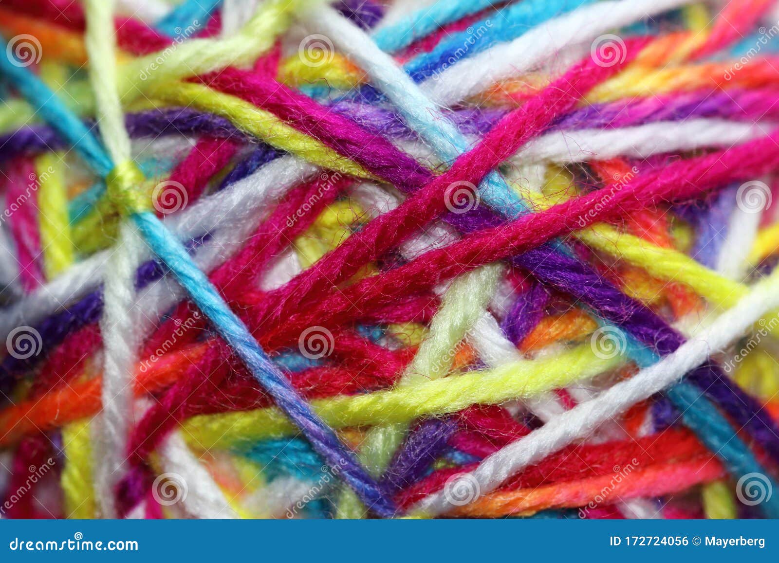 Colorful Criss-cross Threads Together Stock Photo - Image of design,  yellow: 172724056