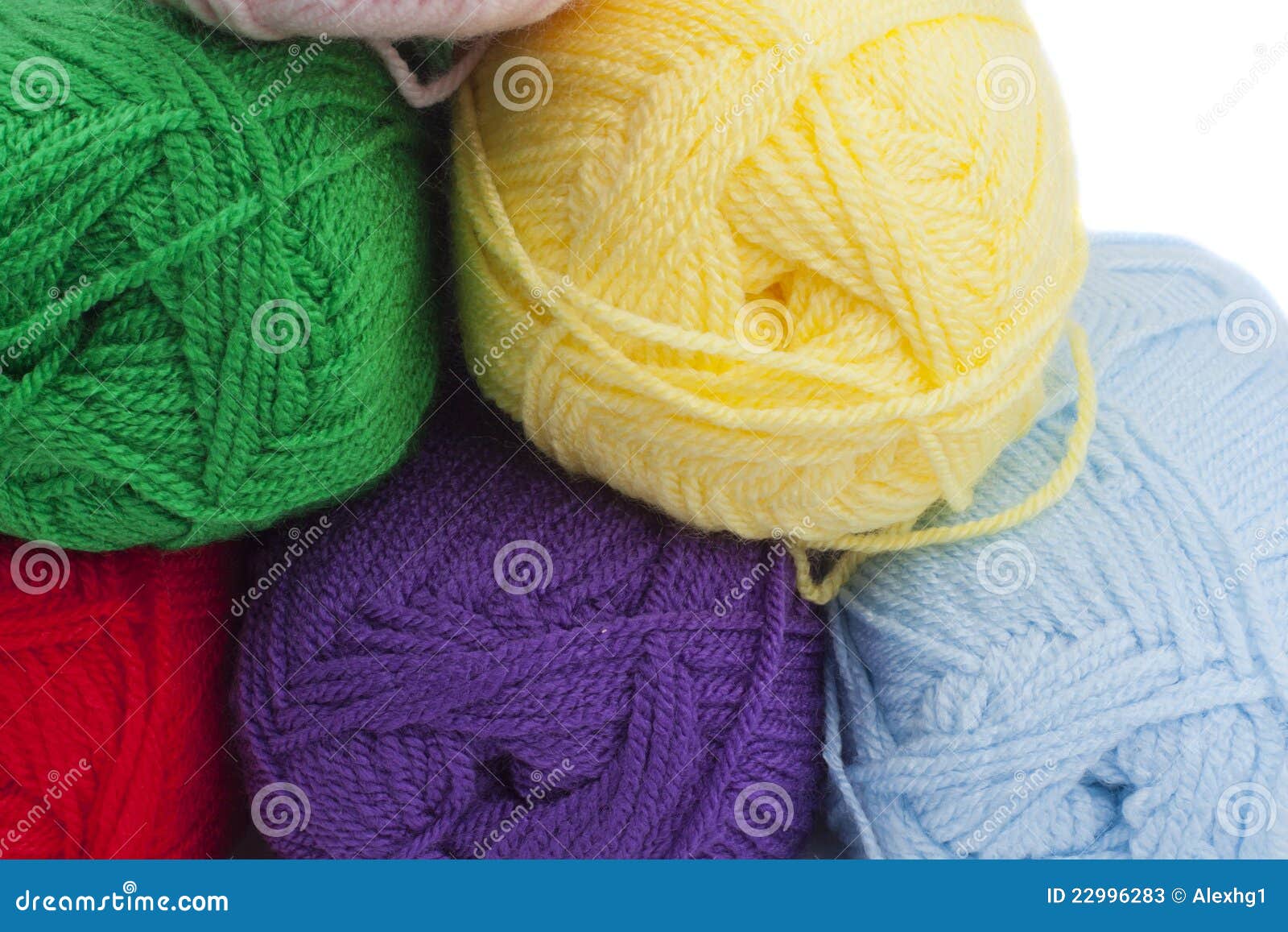 Colorful crochets of yarn stock image. Image of clothing 22996283