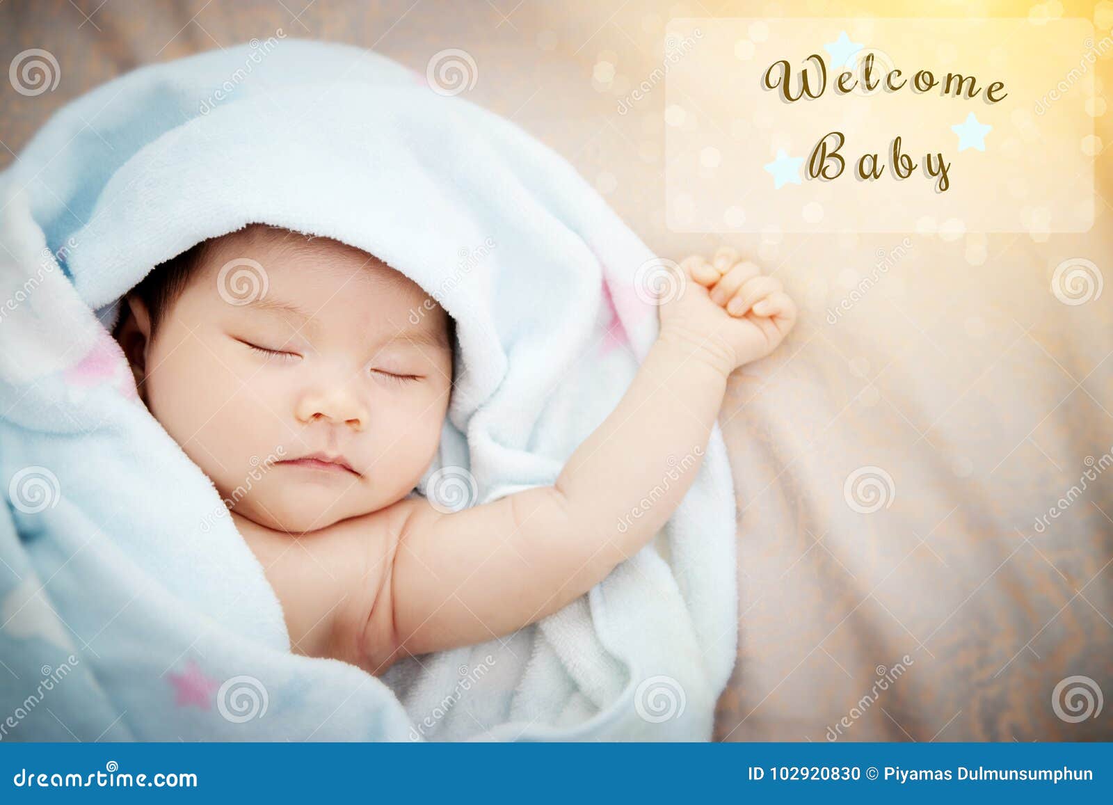 Colorful Cute Baby Shower Beautiful Card with Text Welcome Stock ...