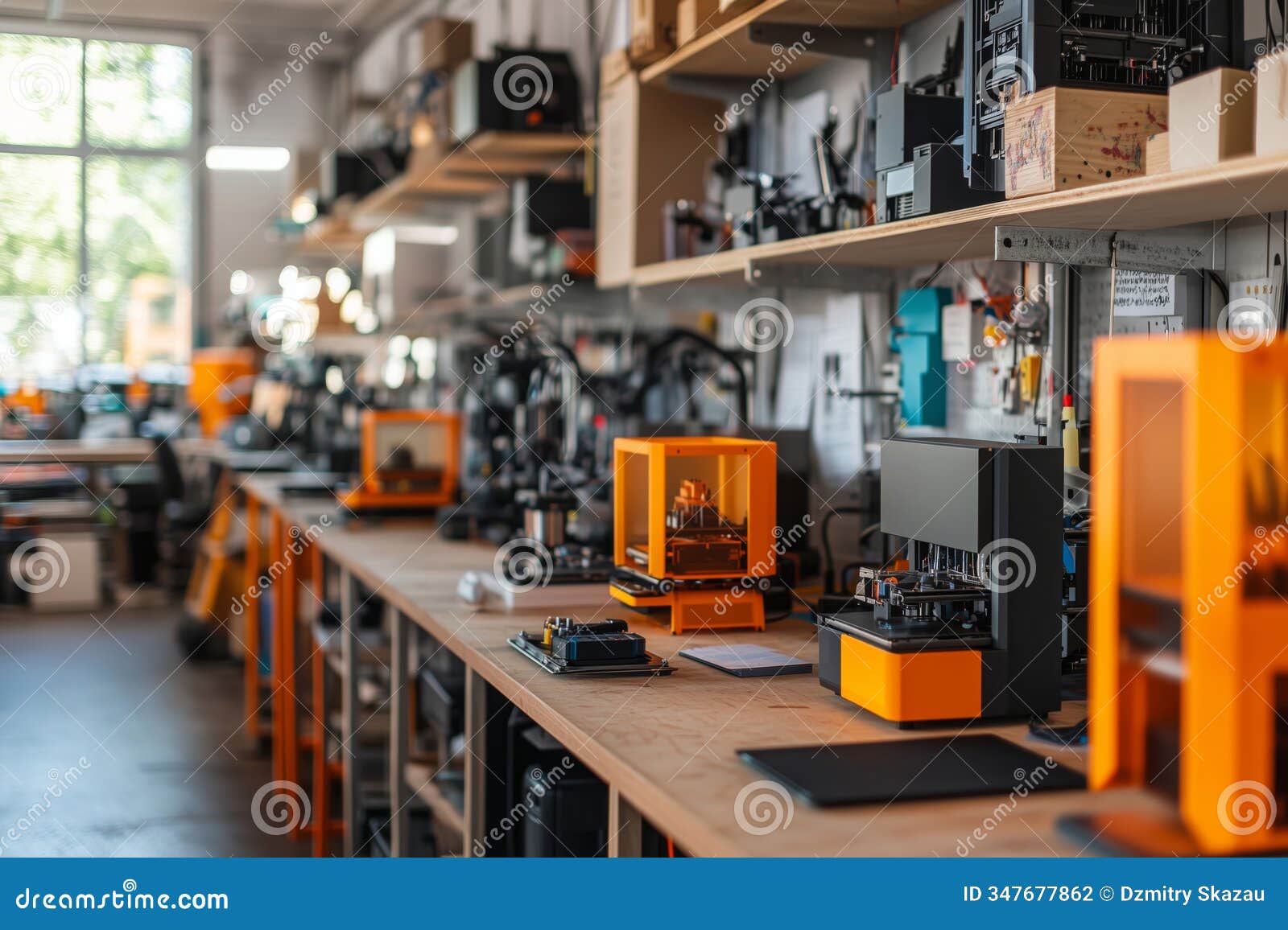 exploring creative possibilities in a vibrant makerspace with advanced printers