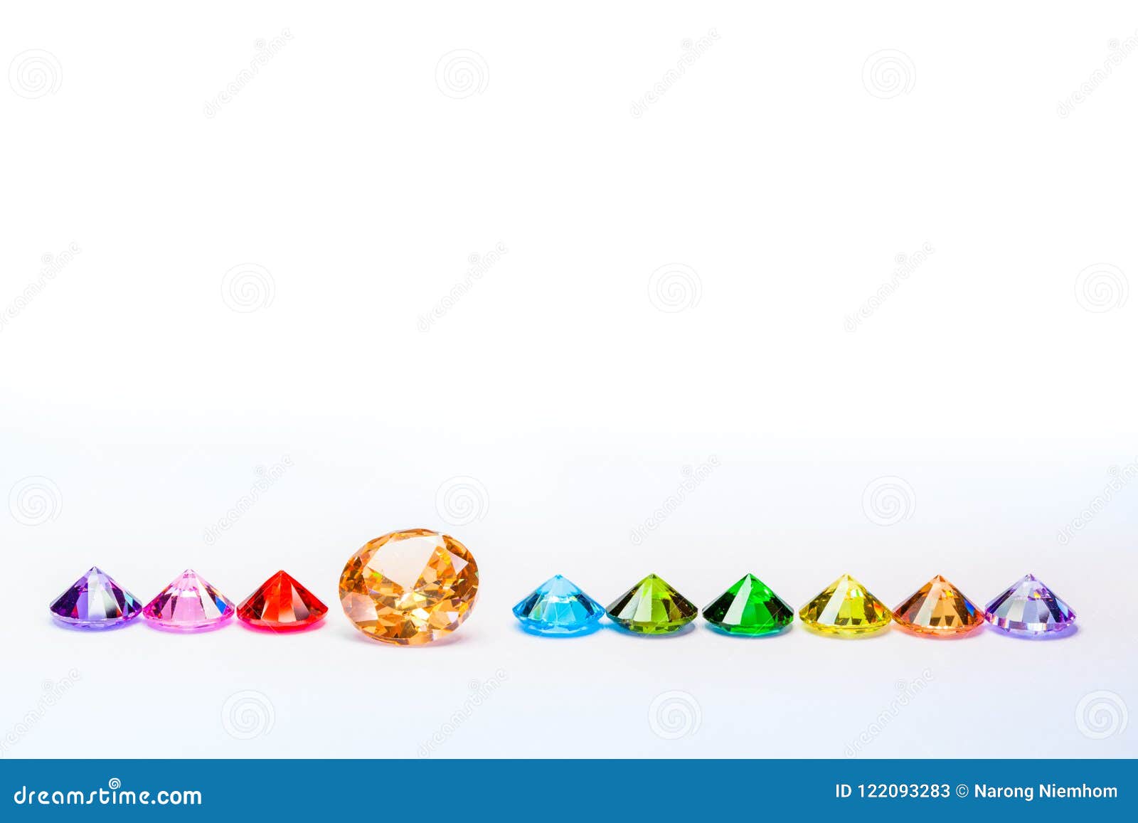 Colorful Diamonds In White Background Stock Image Image Of Background