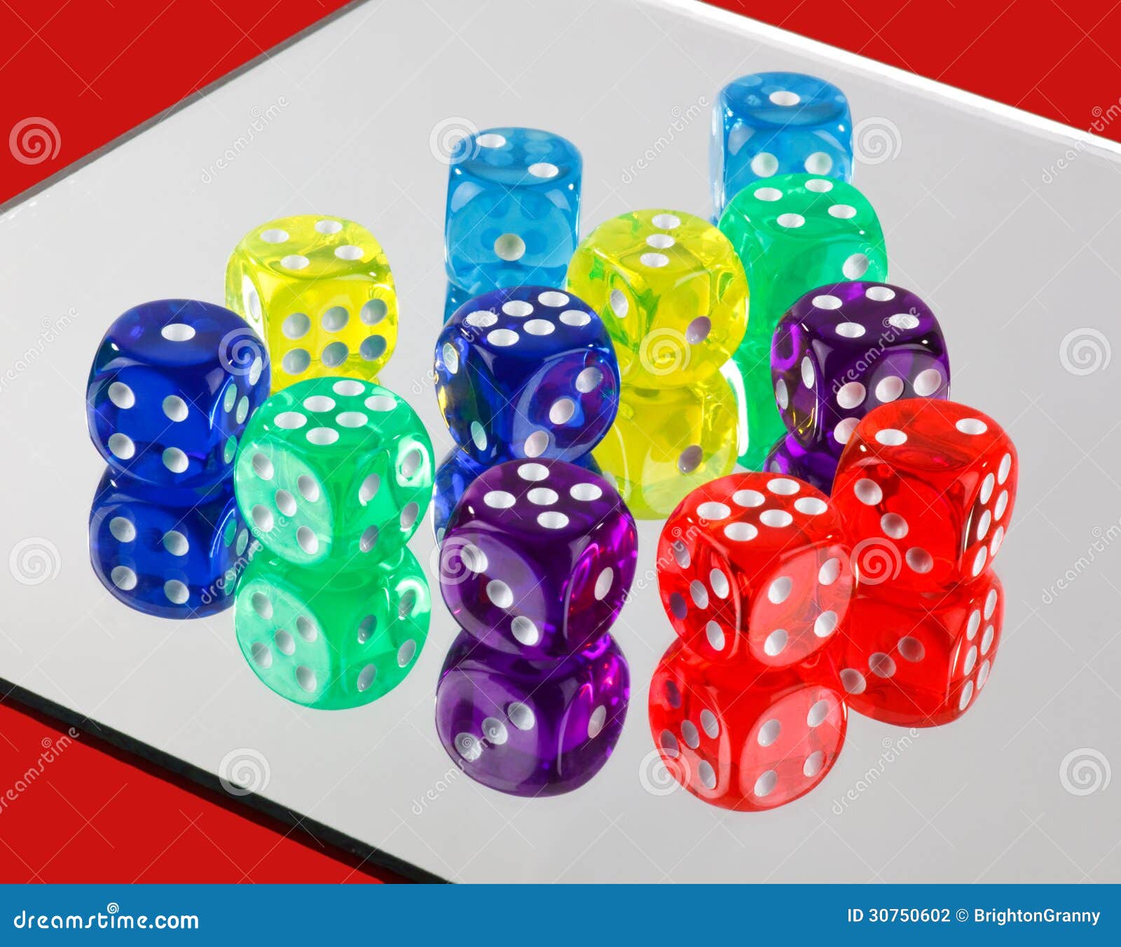 Colorful dice stock photo. Image of competition, game 30750602