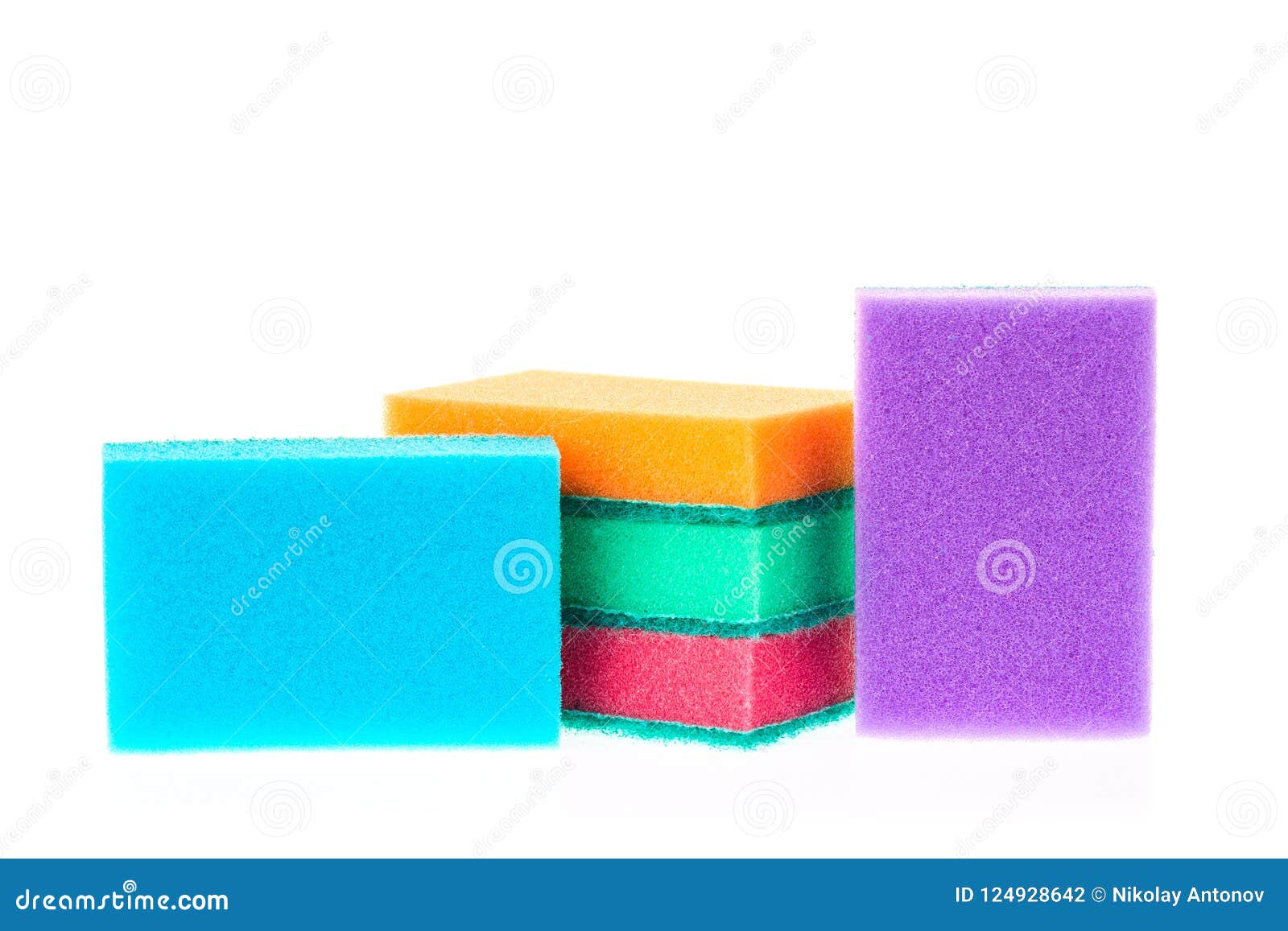 Colorful dish sponge Stock Photo by ©mrsiraphol 76572053