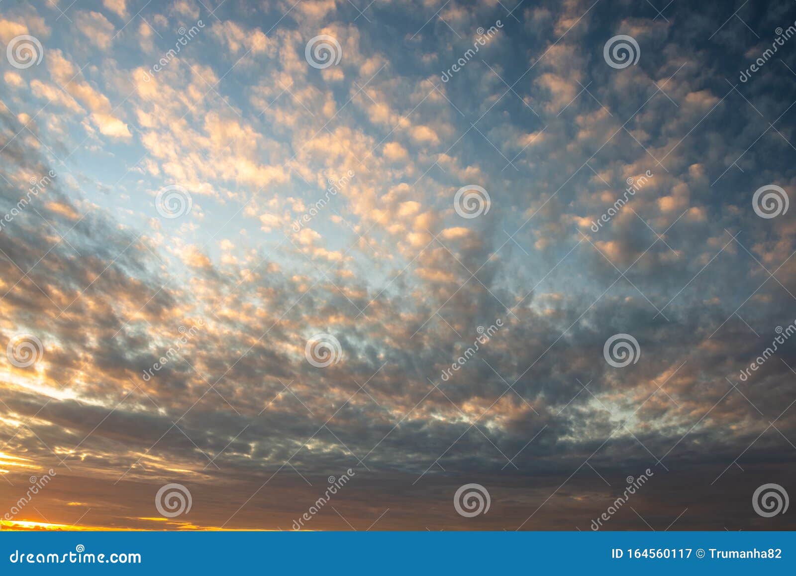 Colorful And Dramatic Clouds In Sky At Sunrise Stock Image Image Of Blue Desktop
