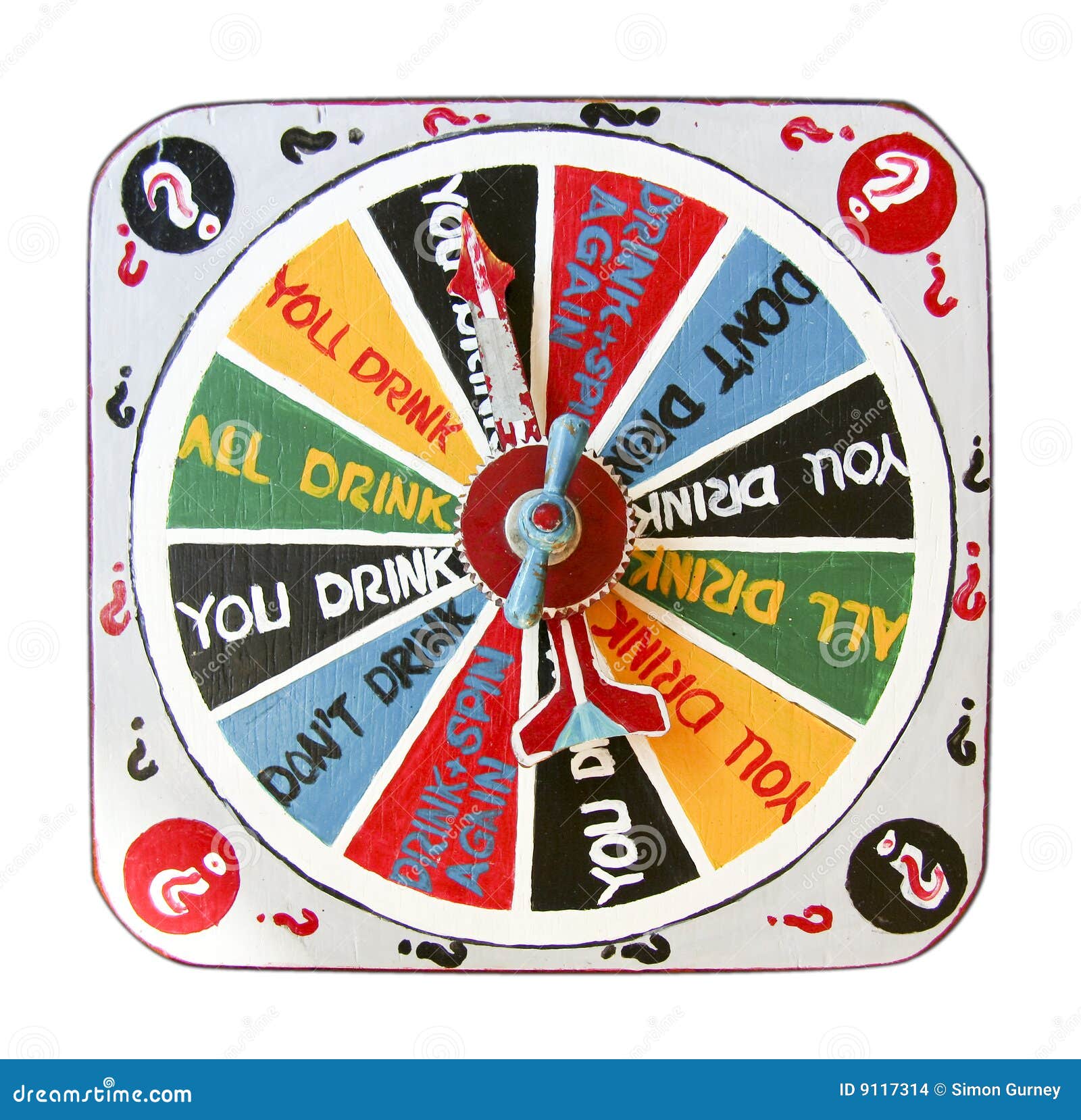 Colorful Spinner Drinking Board Game Stock Photo - Image of gaming, disk: 9117314