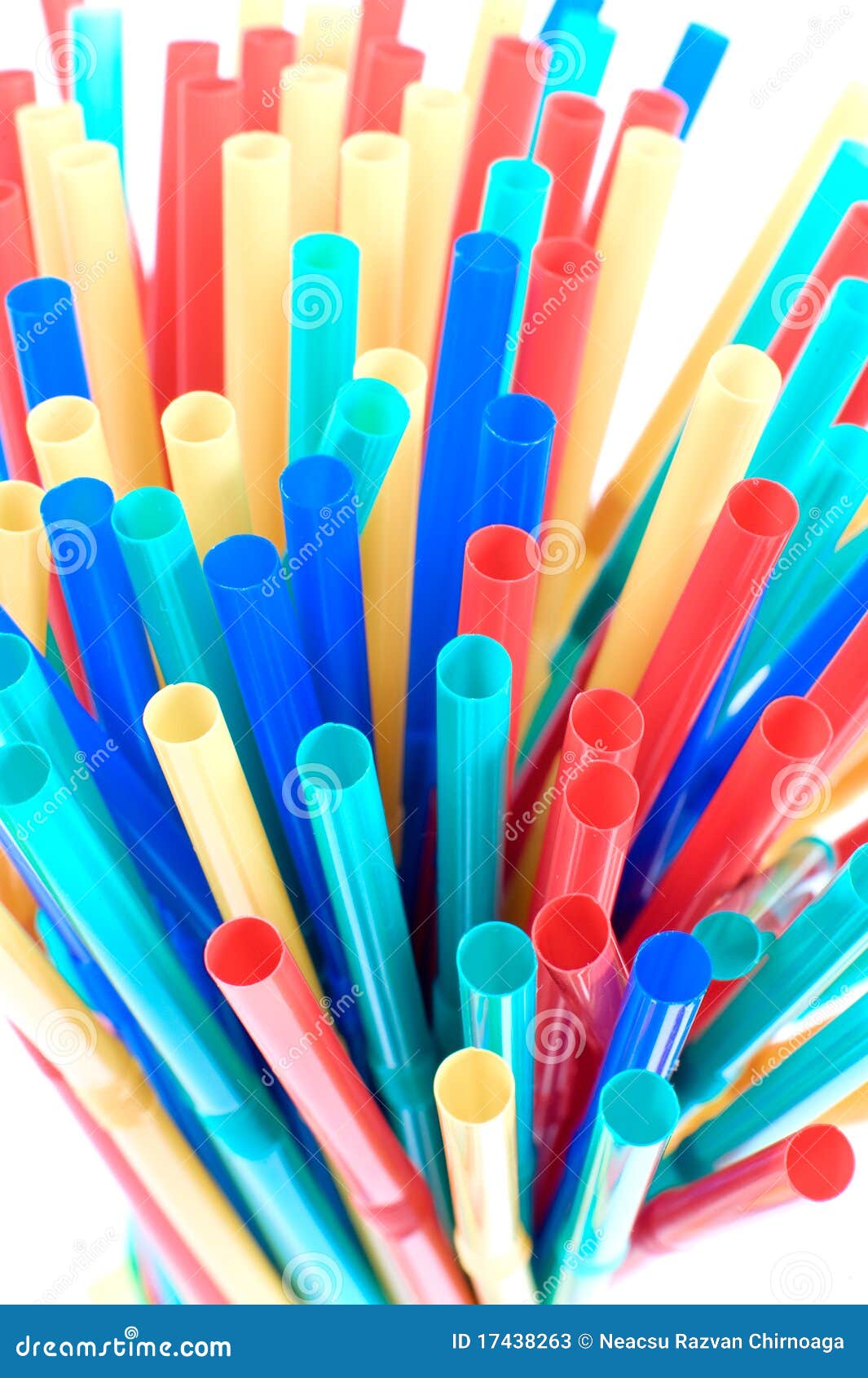 Colorful drinking straws stock image. Image of colorful 17438263