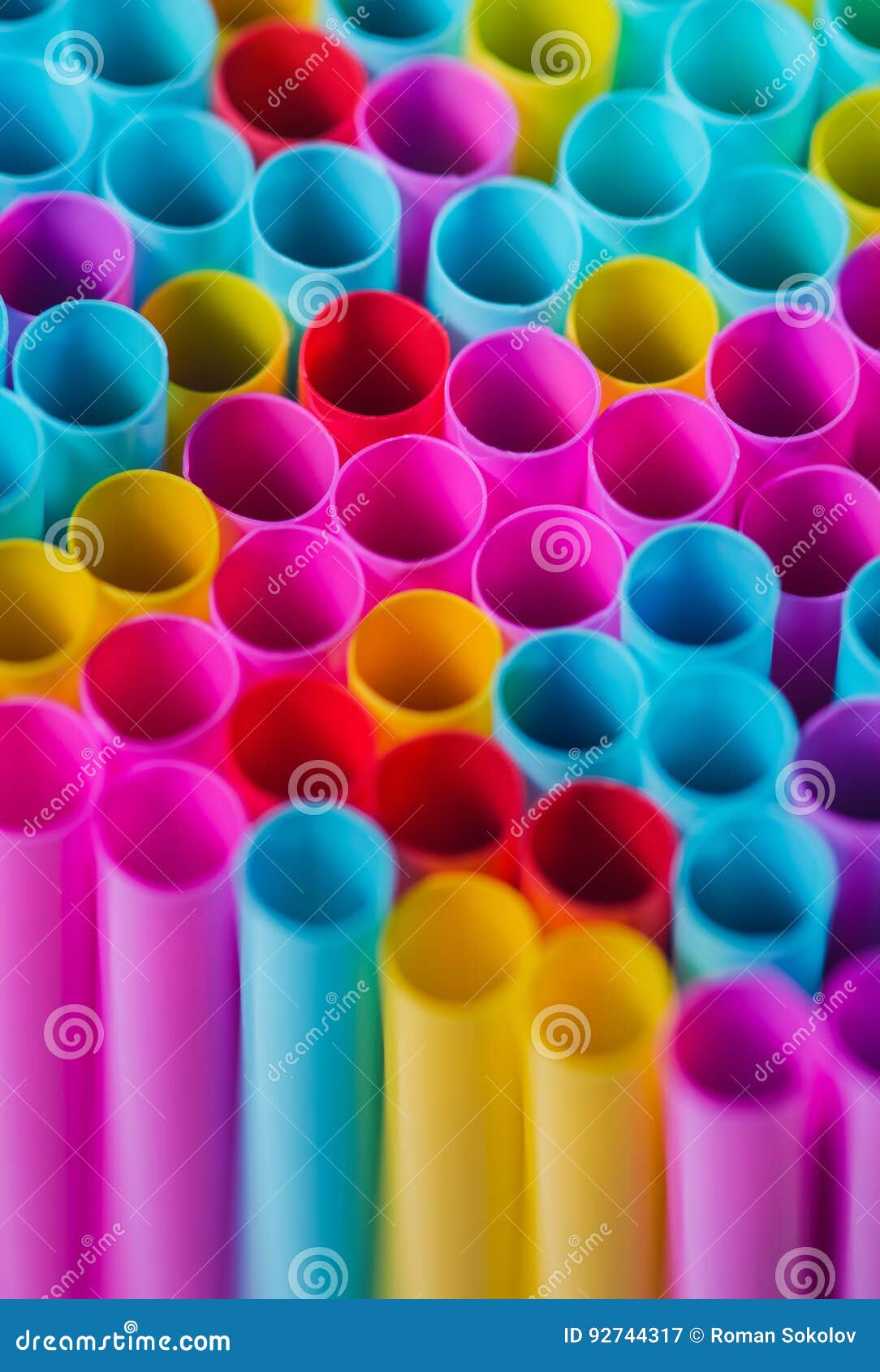 Colorful drinking straws stock image. Image of still 92744317
