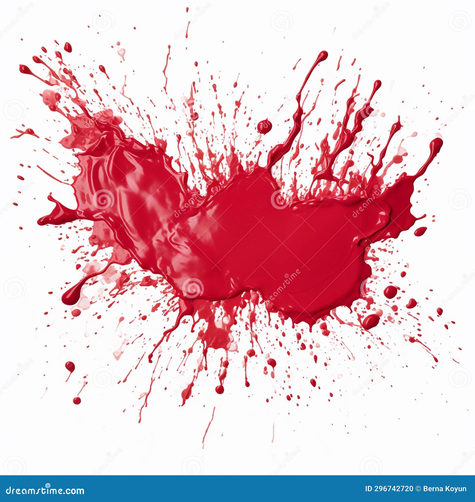 colorful drip on white with painted blots and grunge s