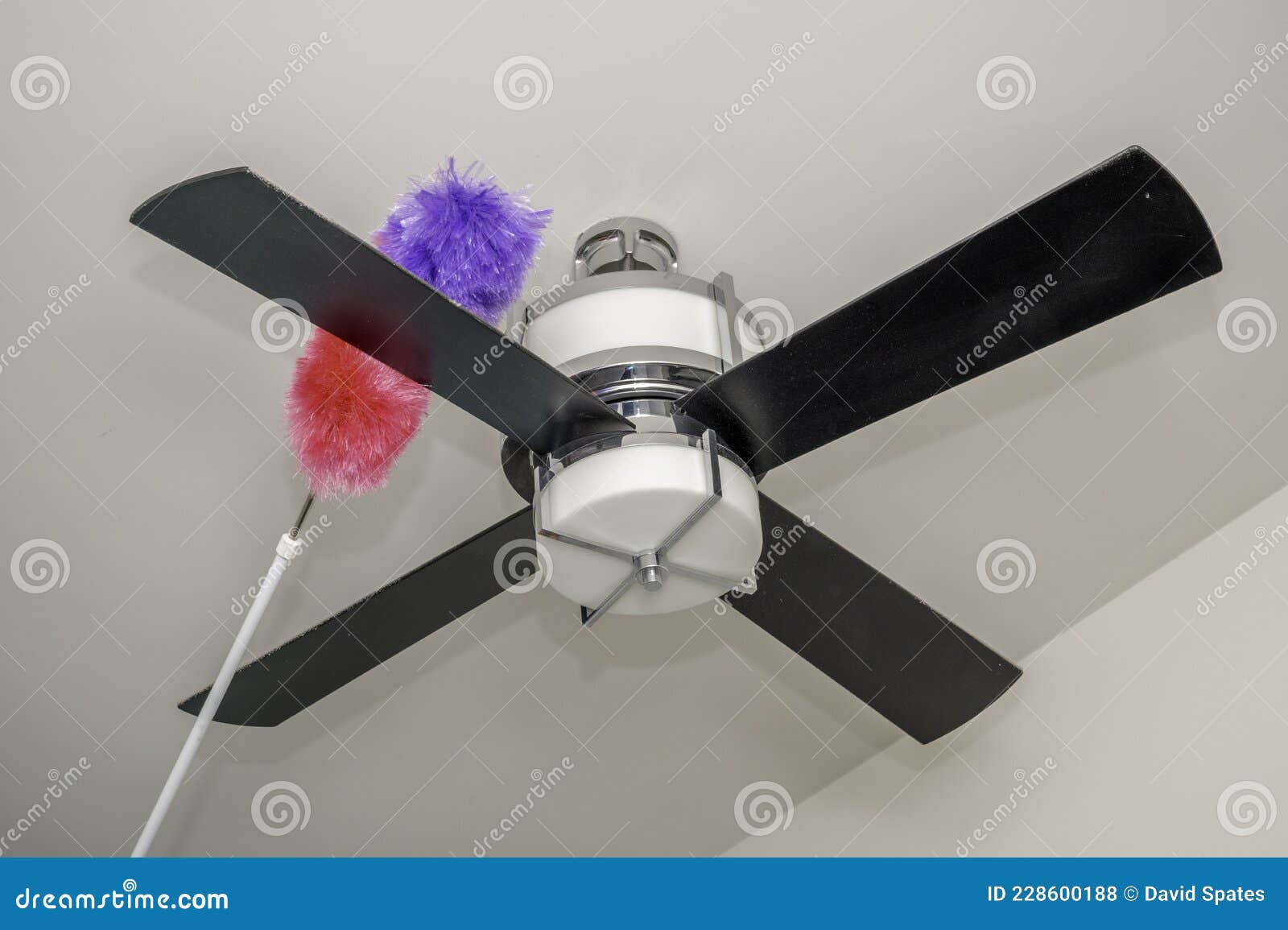 Dusting a fan stock photo. Image of sanitation, modern 228600188