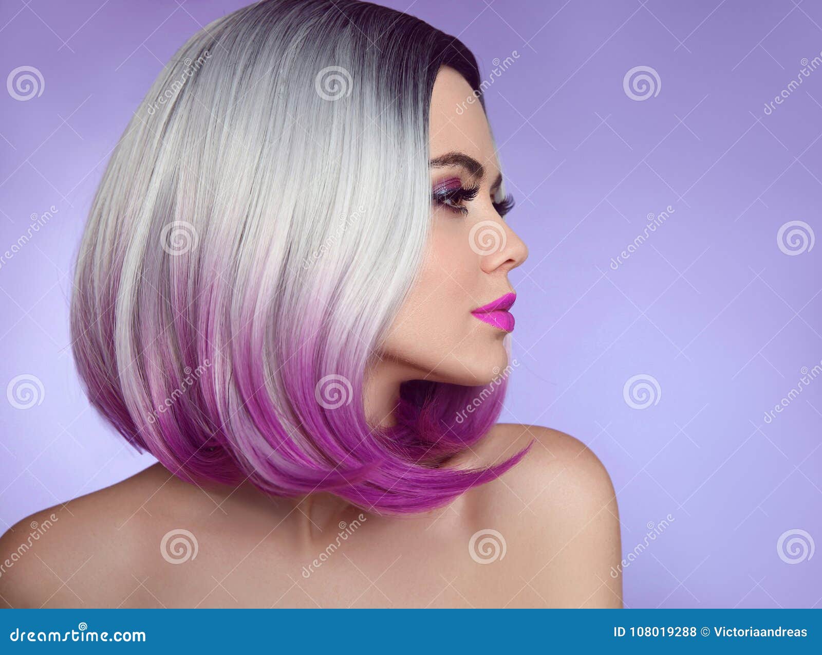Colorful Dyed Ombre Hair Extensions. Fashion Haircut Stock Photo - Image of blonde, fashion: 108019288 Colorful Dyed Ombre Hair Extensions. Fashion Haircut Stock Photo - Image of blonde, fashion: 108019288
