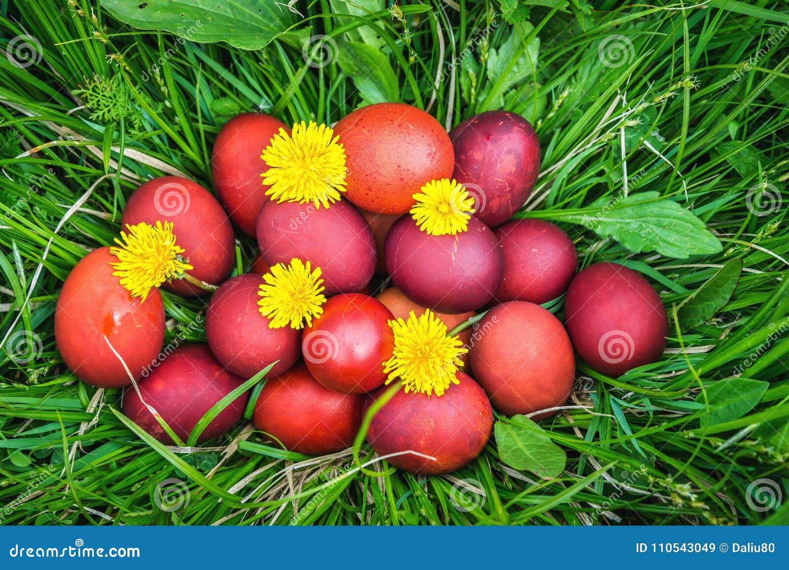 Colorful Easter Eggs in Basket. Happy Easter, Christian Religious ...