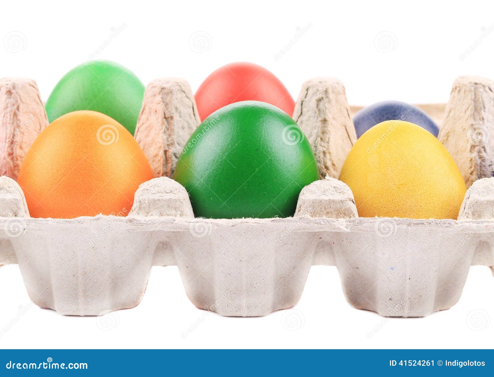 Colorful Easter Eggs in Box. Stock Image Image of celebration