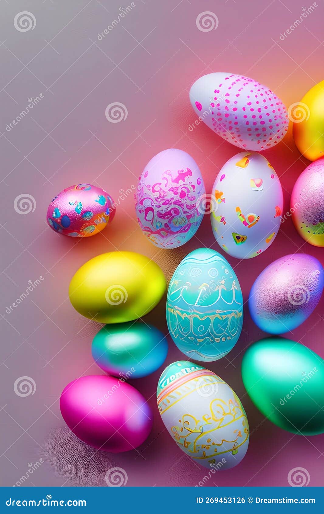 colorful easter eggs party celebrations background