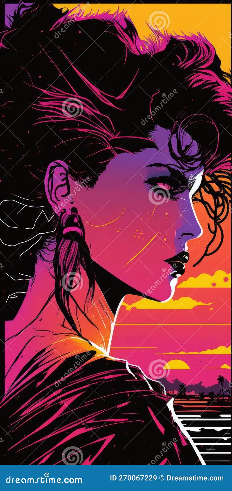 Colorful Effect of Trippy 1980s Liquid Nirvana Avantgarde Punk