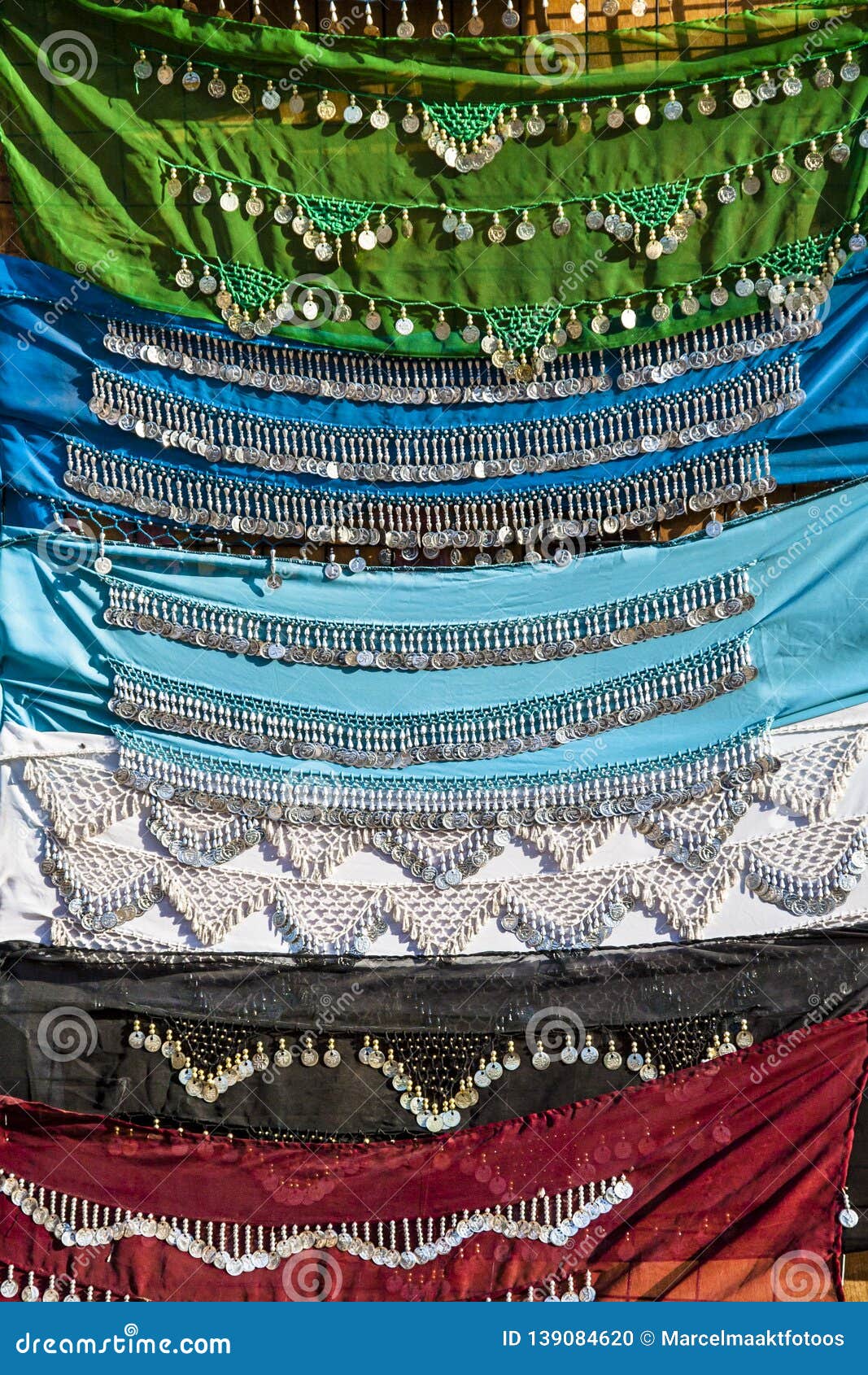 Colorful Egyptian scarfs stock photo. Image of touristic 139084620