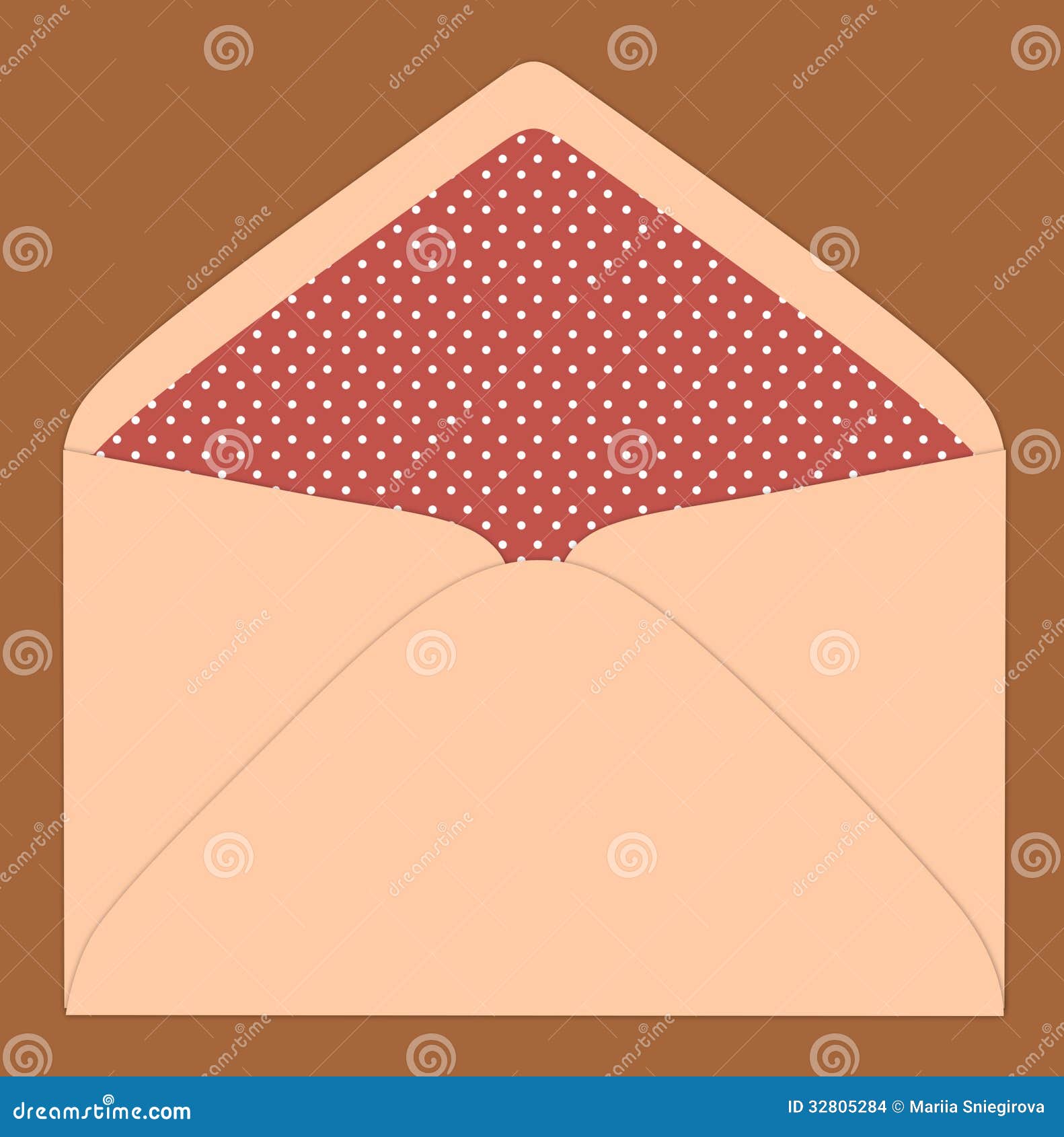 Colorful Envelope, Vintage Style Stock Illustration Illustration of