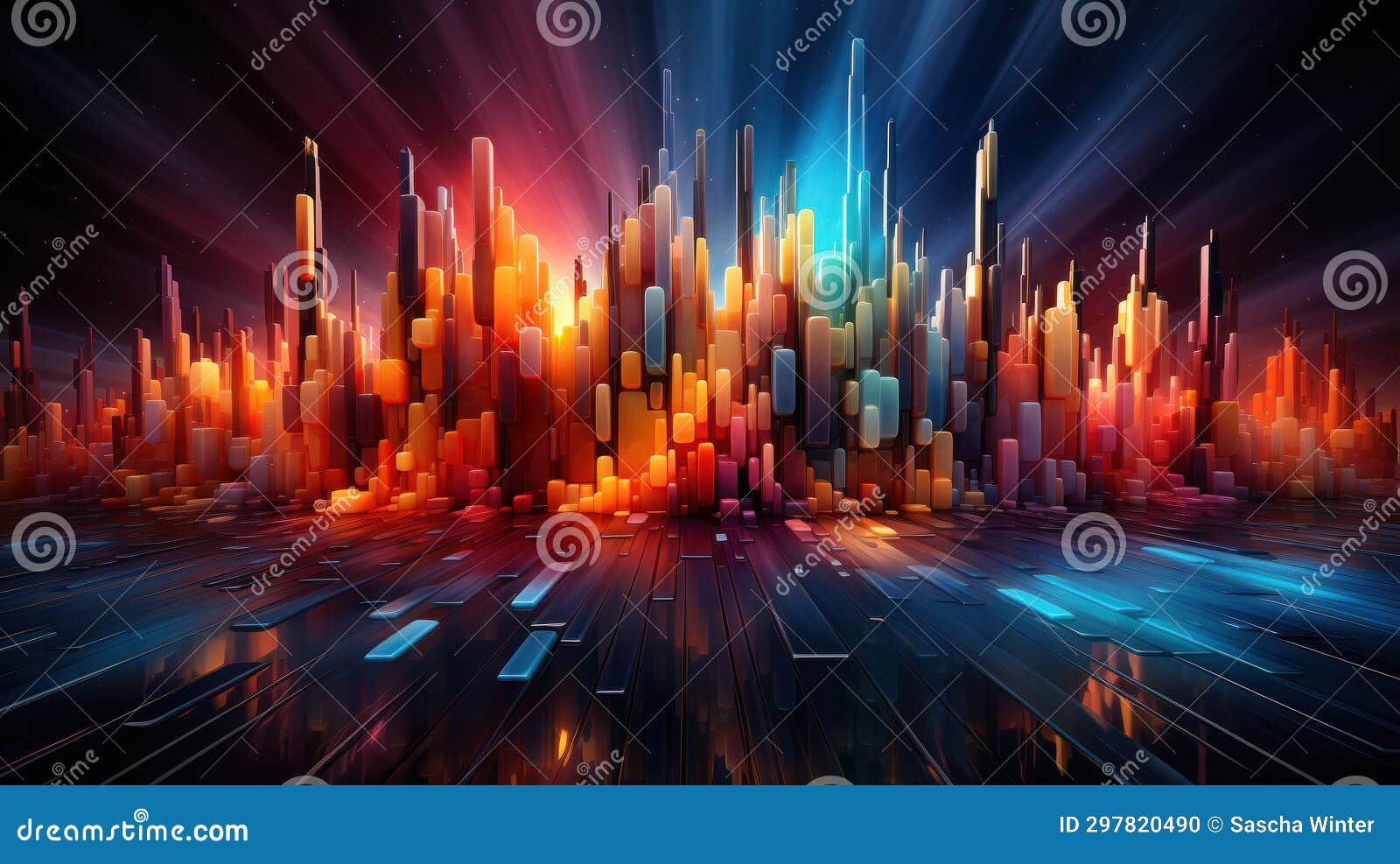 colorful equalizer background