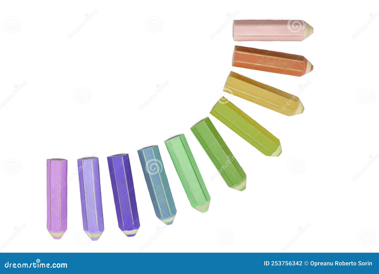 Colorful Eraser in Shaped Pencil Stock Photo Image of copy