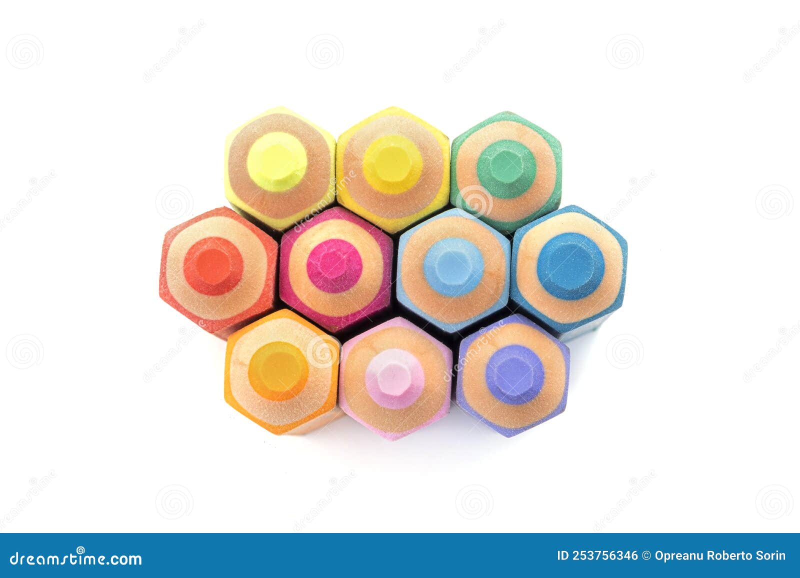 Colorful Eraser in Shaped Pencil Stock Photo Image of indoor, paint