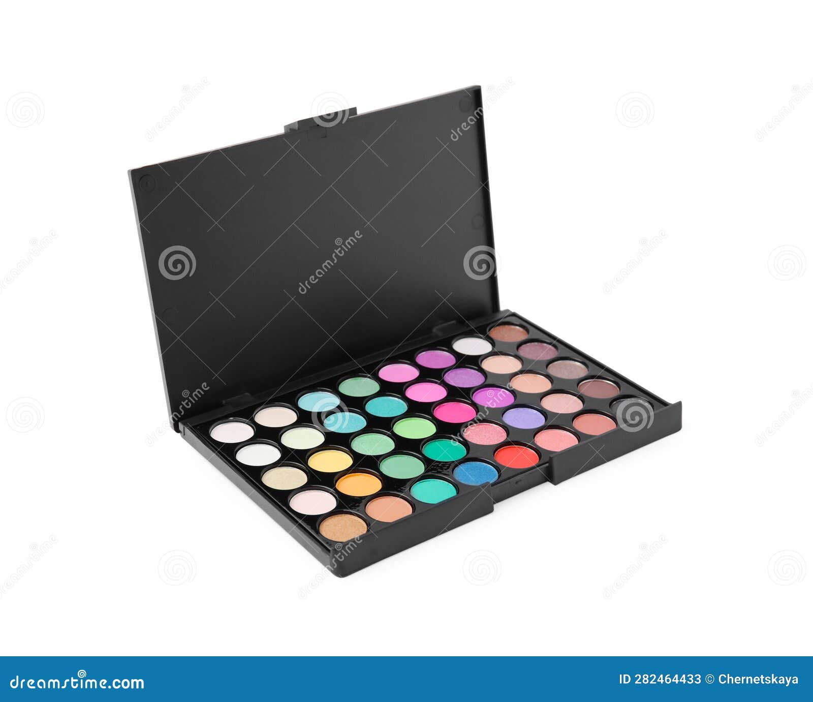 Colorful Eye Shadow Palette Isolated on White Stock Image Image of