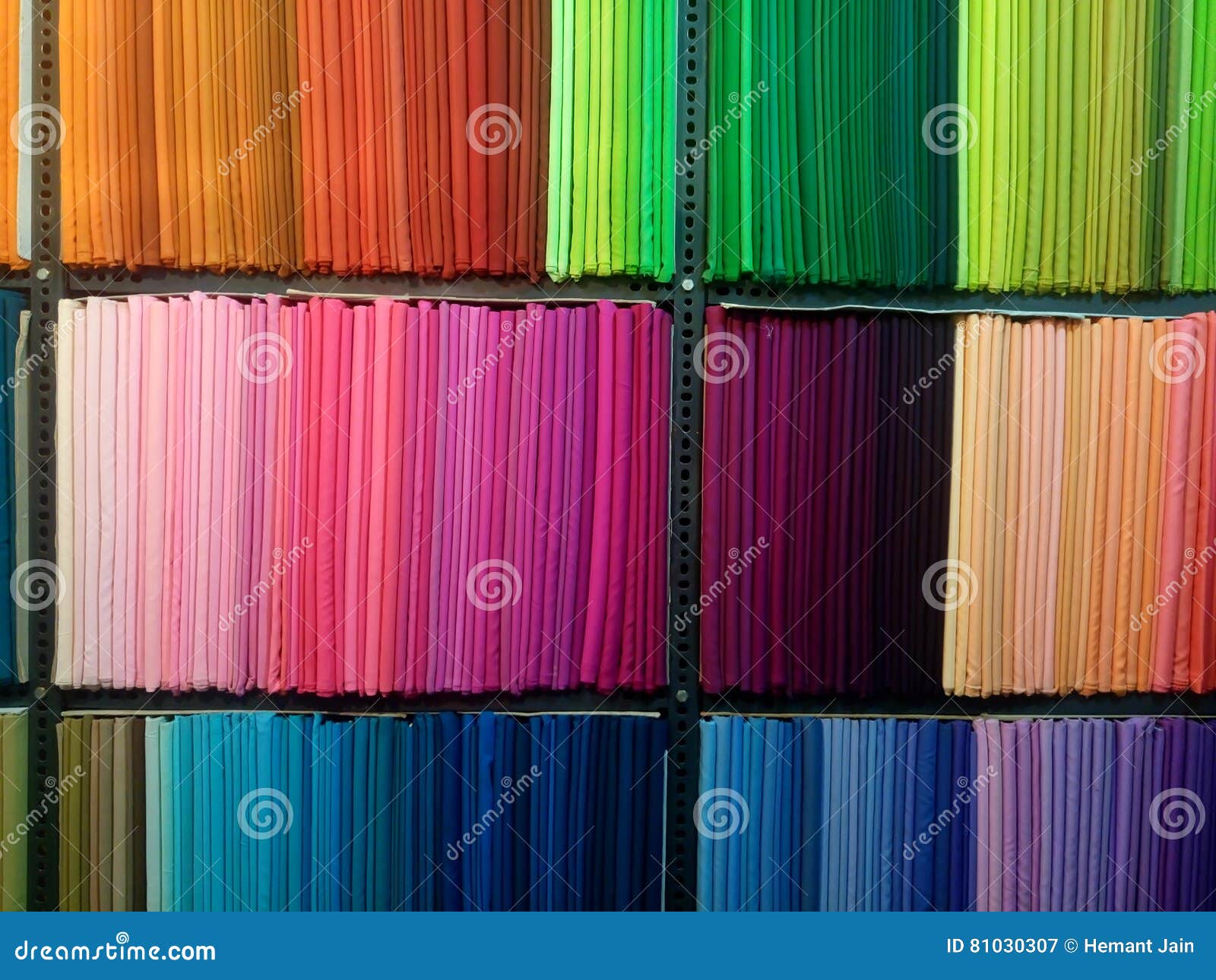Colorful Fabric Clothes for Sale at Store Stock Image Image of samples, frame 81030307