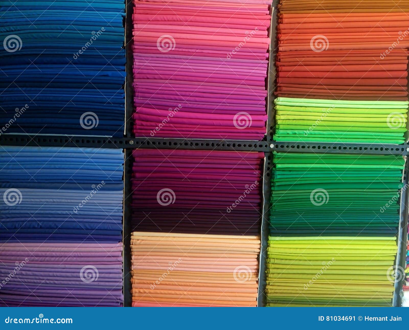 Colorful Fabric Clothes for Sale at Store Stock Image Image of blue, horizontal 81034691