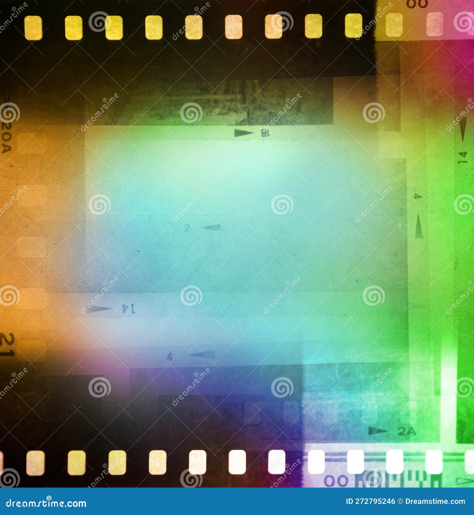 Colorful Film Frames Background Stock Photo Image of historic
