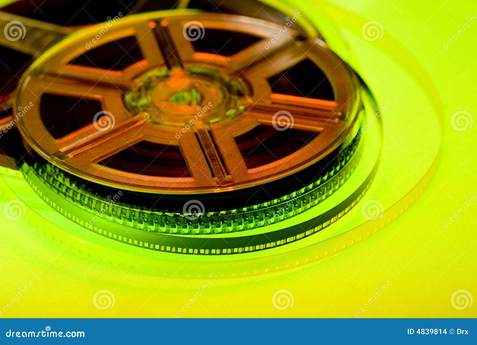 Colorful film reel concept stock photo. Image of drama 4839814