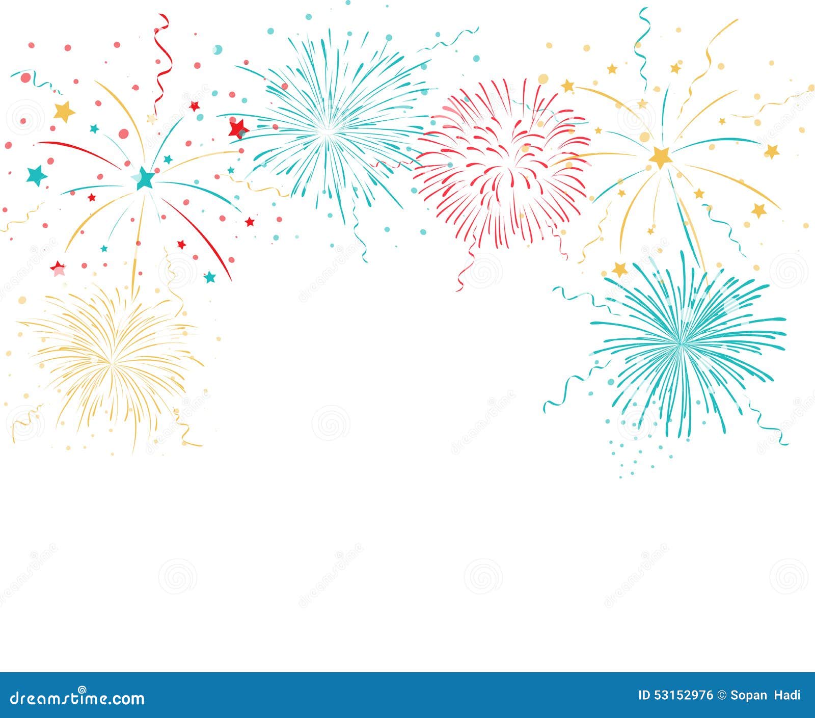 colorful fireworks background