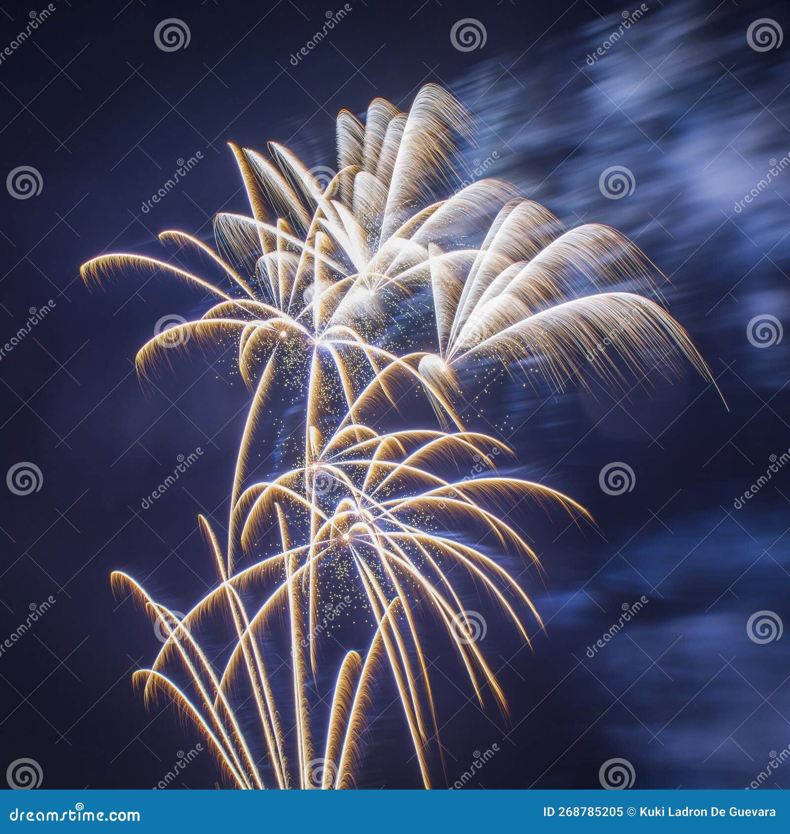 colorful fireworks on a party night