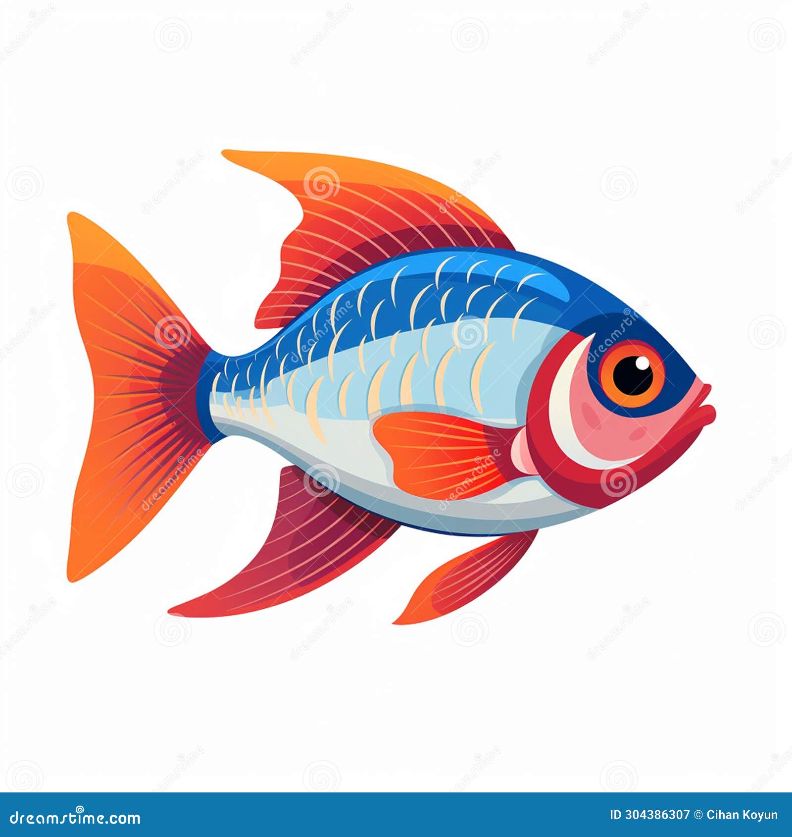 Colorful Fish Beauty Underwater Magic Stock Vector - Illustration