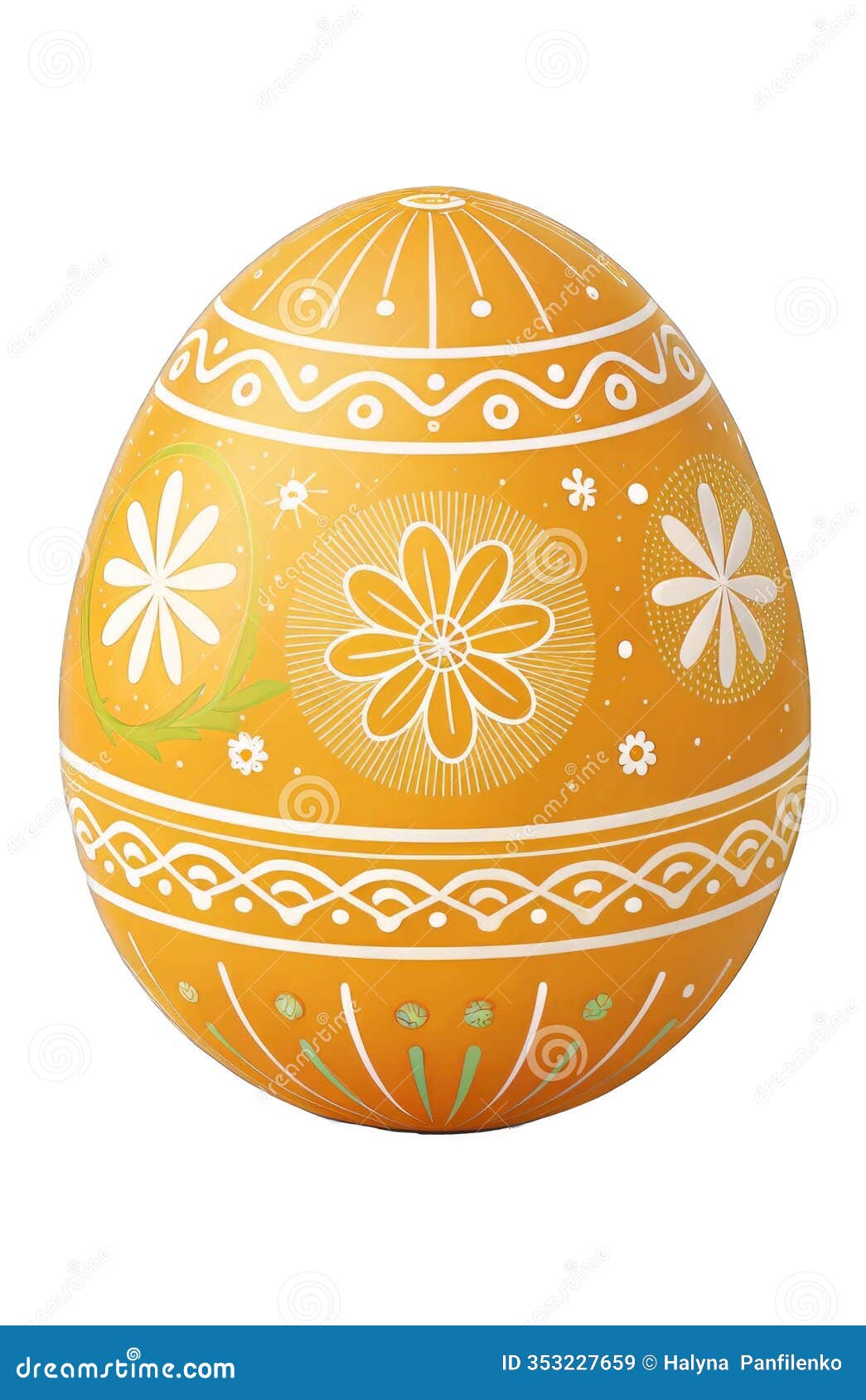 colorful floral easter egg s with intricate patterns,  on a transparent background, suitable for easter banners,