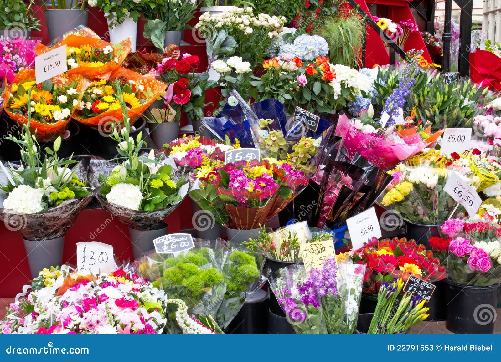 Colorful Flowers in a Flower Shop Stock Image - Image of color, season ...