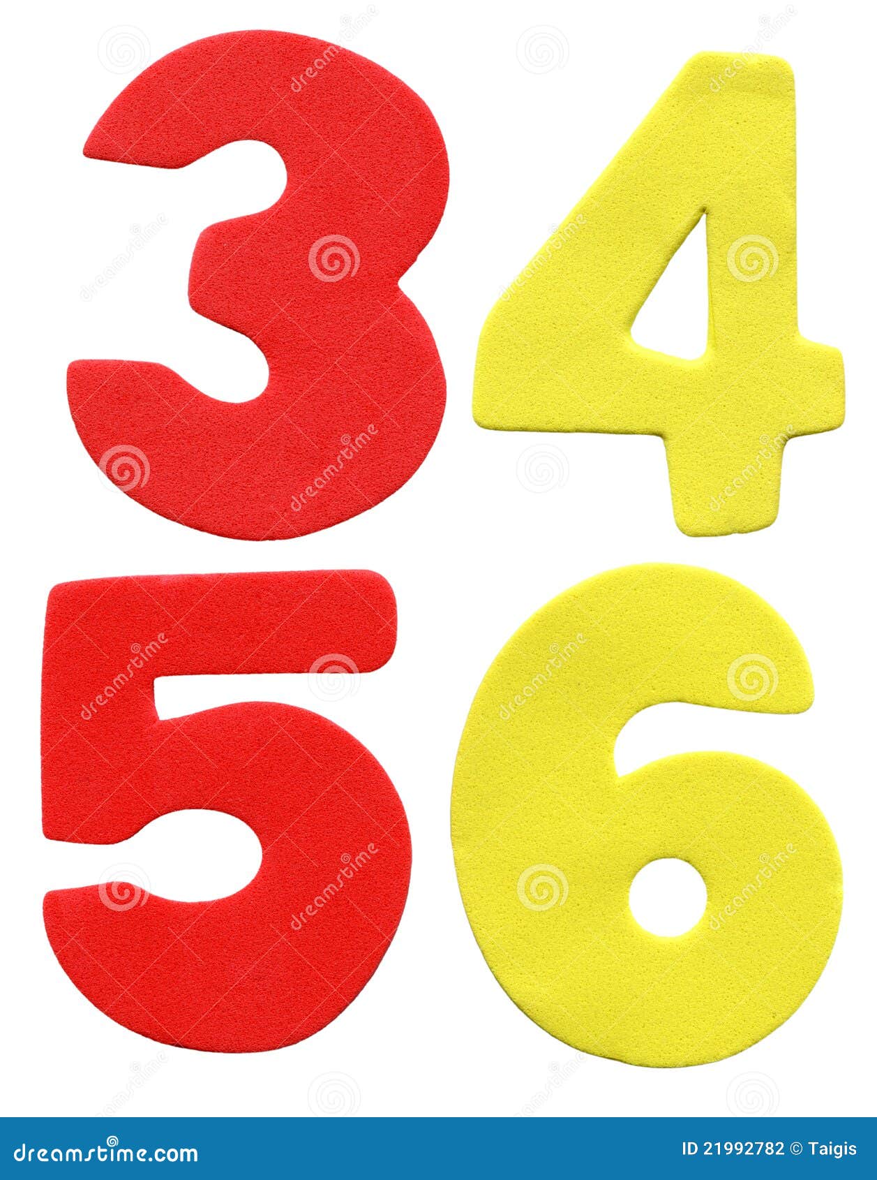 Colorful foam numbers stock photo. Image of rubber, child 21992782