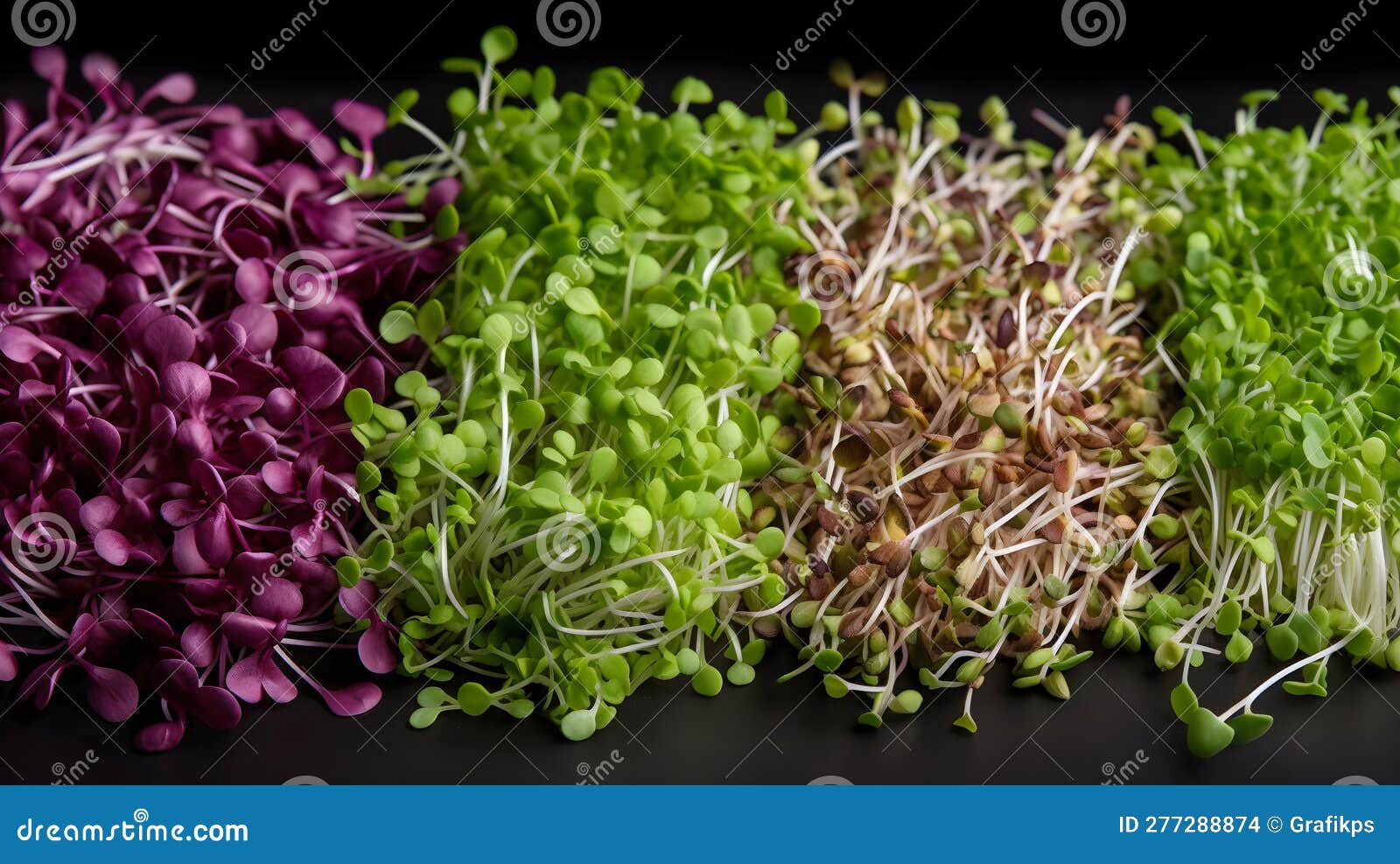 colorful food sprouts in a vibrant and appetizing way.