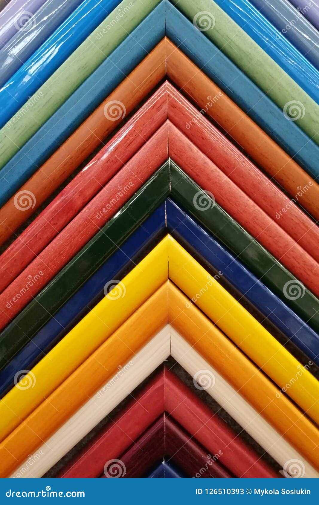 Colorful Frames Molding Samples of Picture. Background Texture Stock