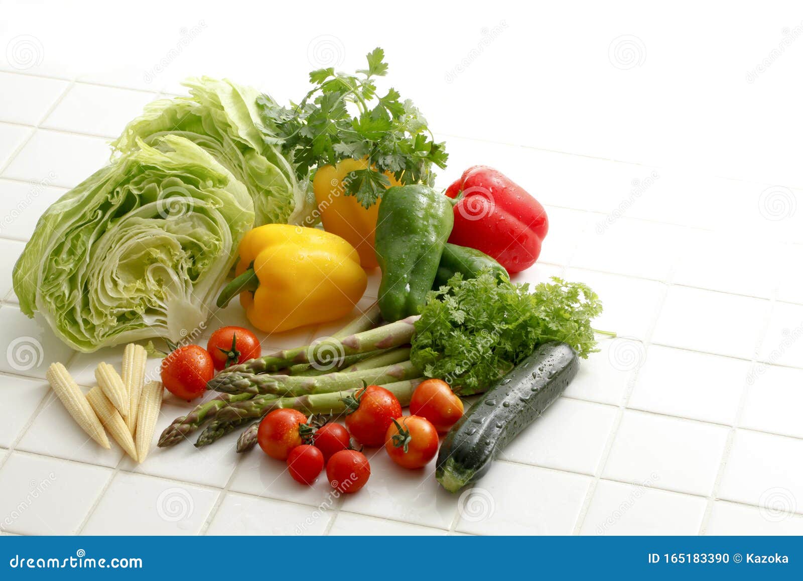 Fresh Vegetables in the Kitchen Stock Photo Image of ingredient
