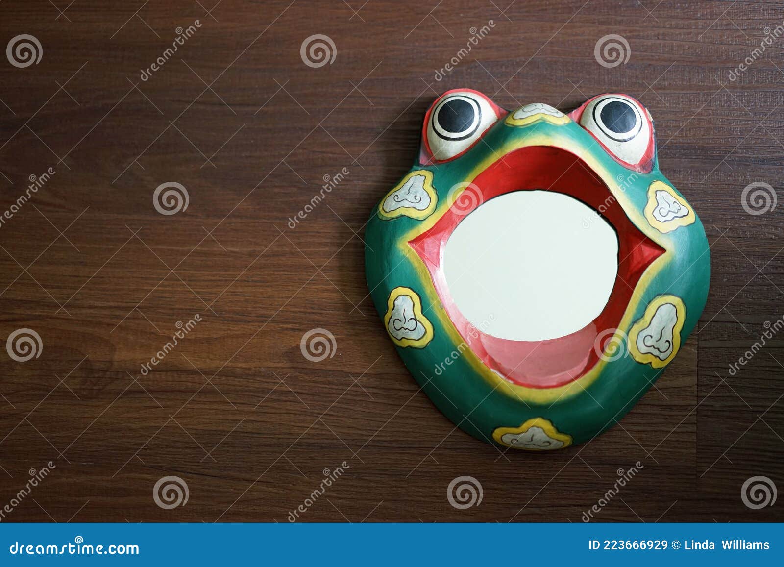 Colorful Frog Mirror Adds Special Meaning To Decor Stock Image ...