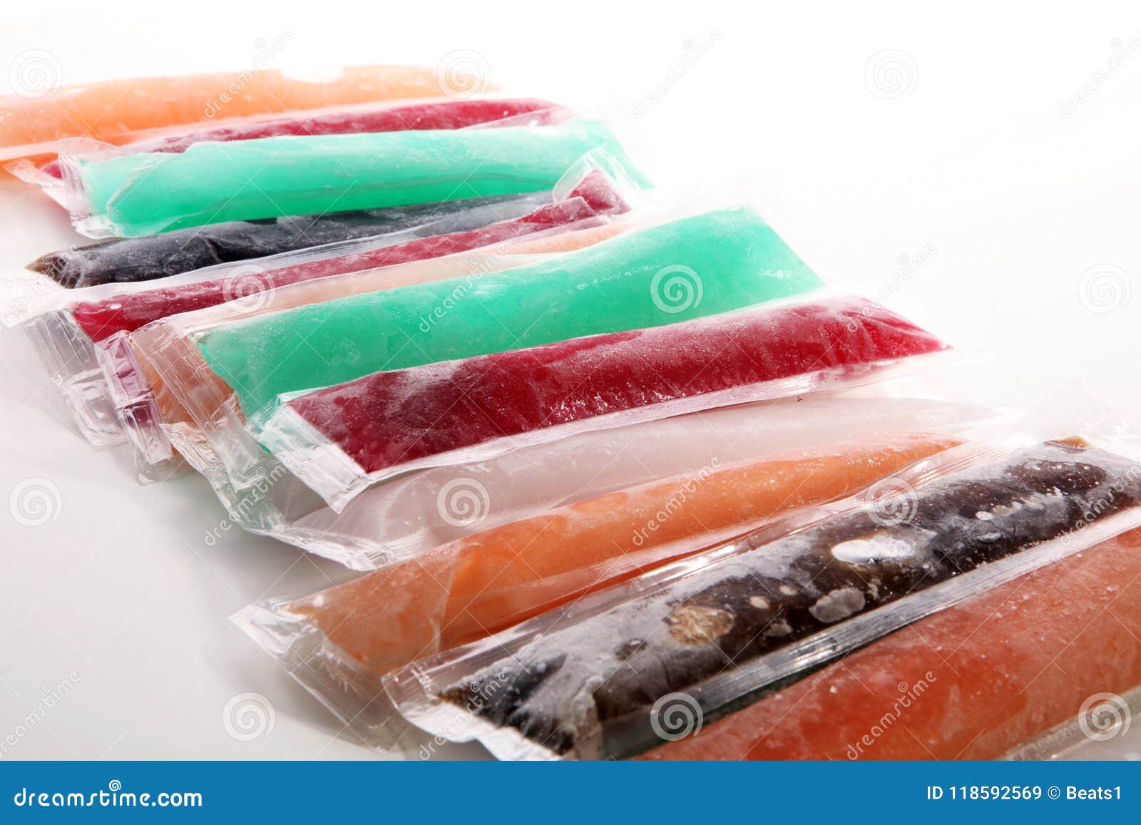 Colorful Frozen Fruit Bar Ice Pops Stock Image Image of healthy, strawberry 118592569